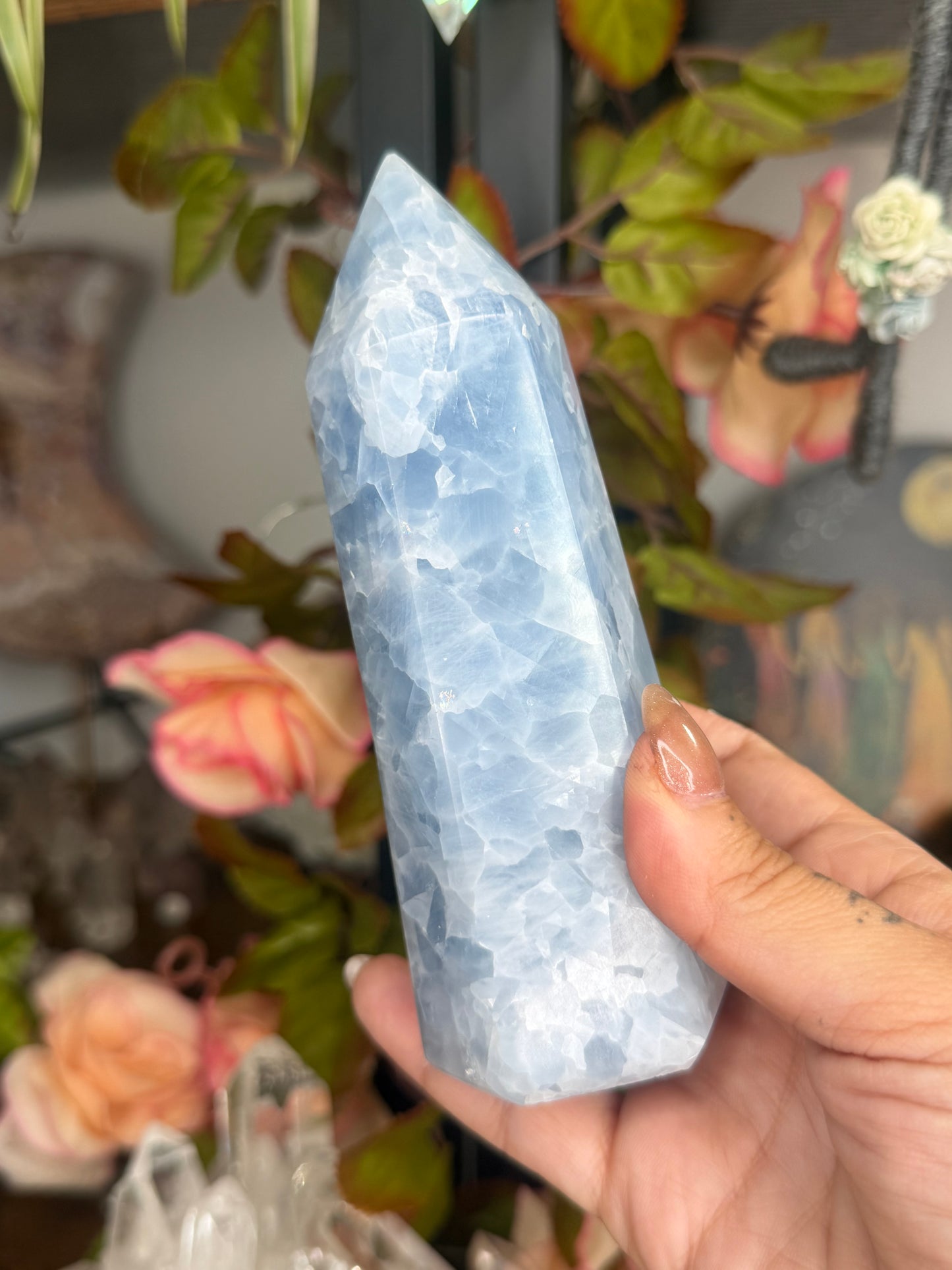 Blue Calcite Tower | 383g