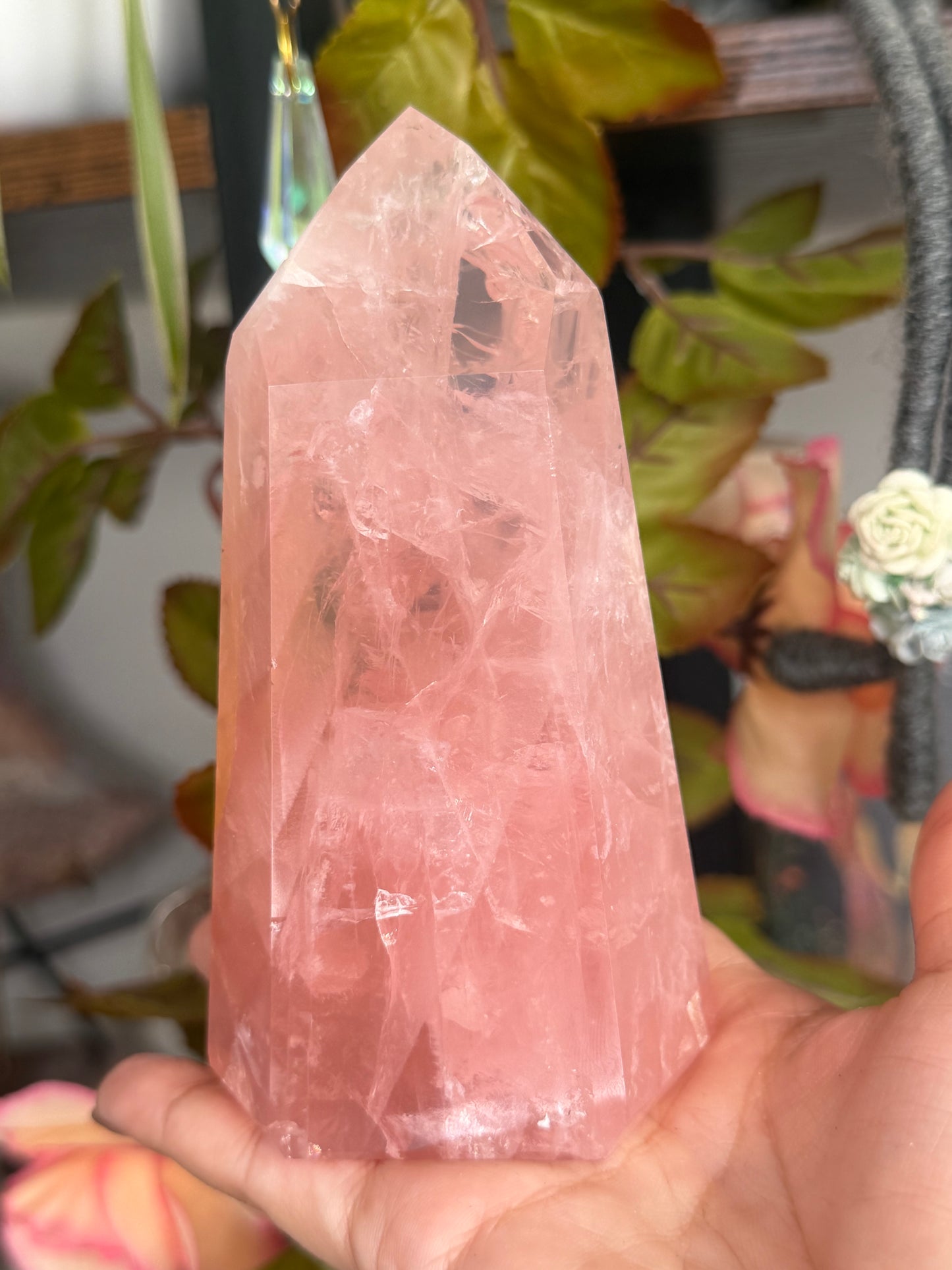 High Quality Rose Quartz Tower | 448g