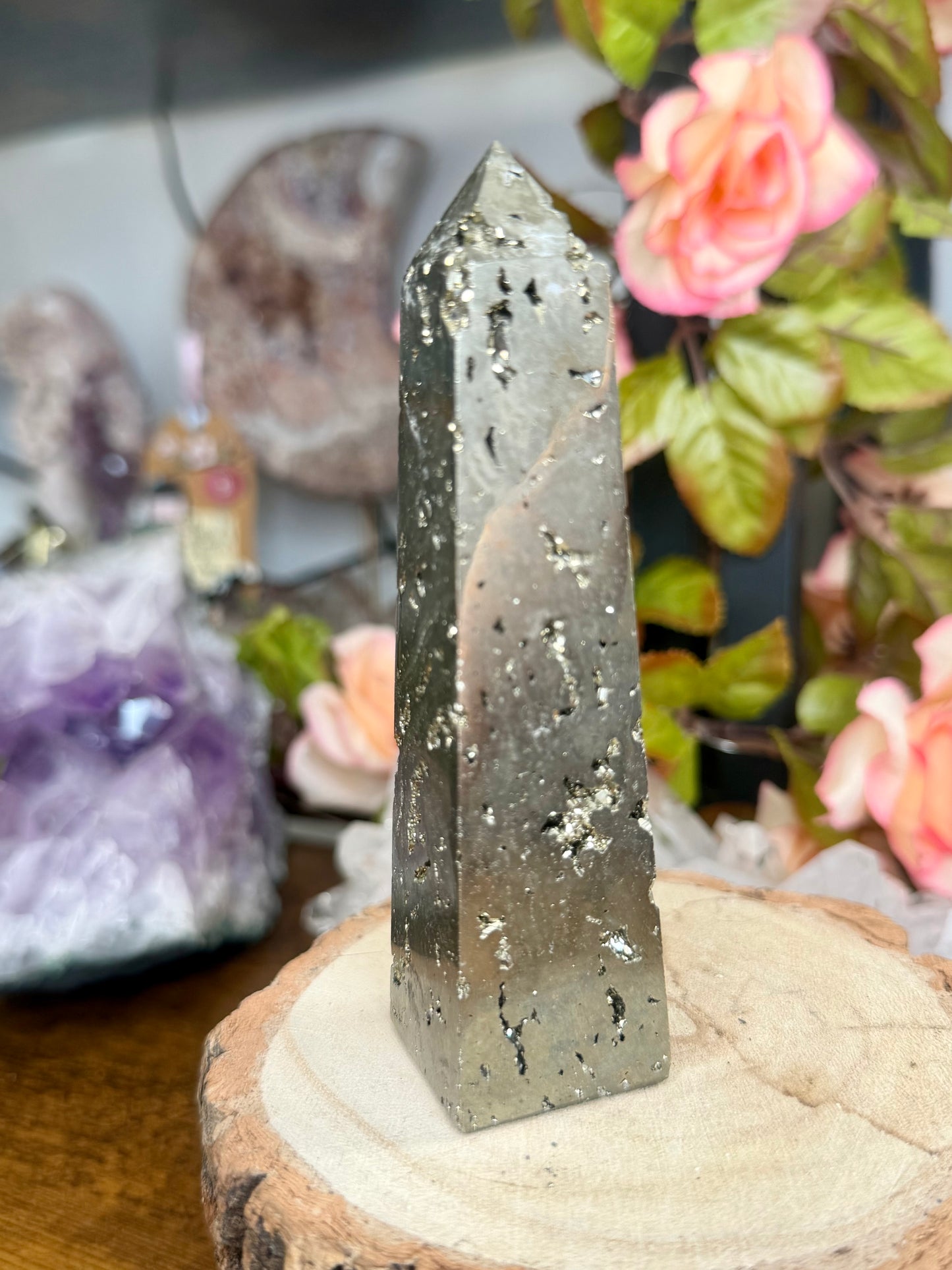High Quality Pyrite Tower  | 292g