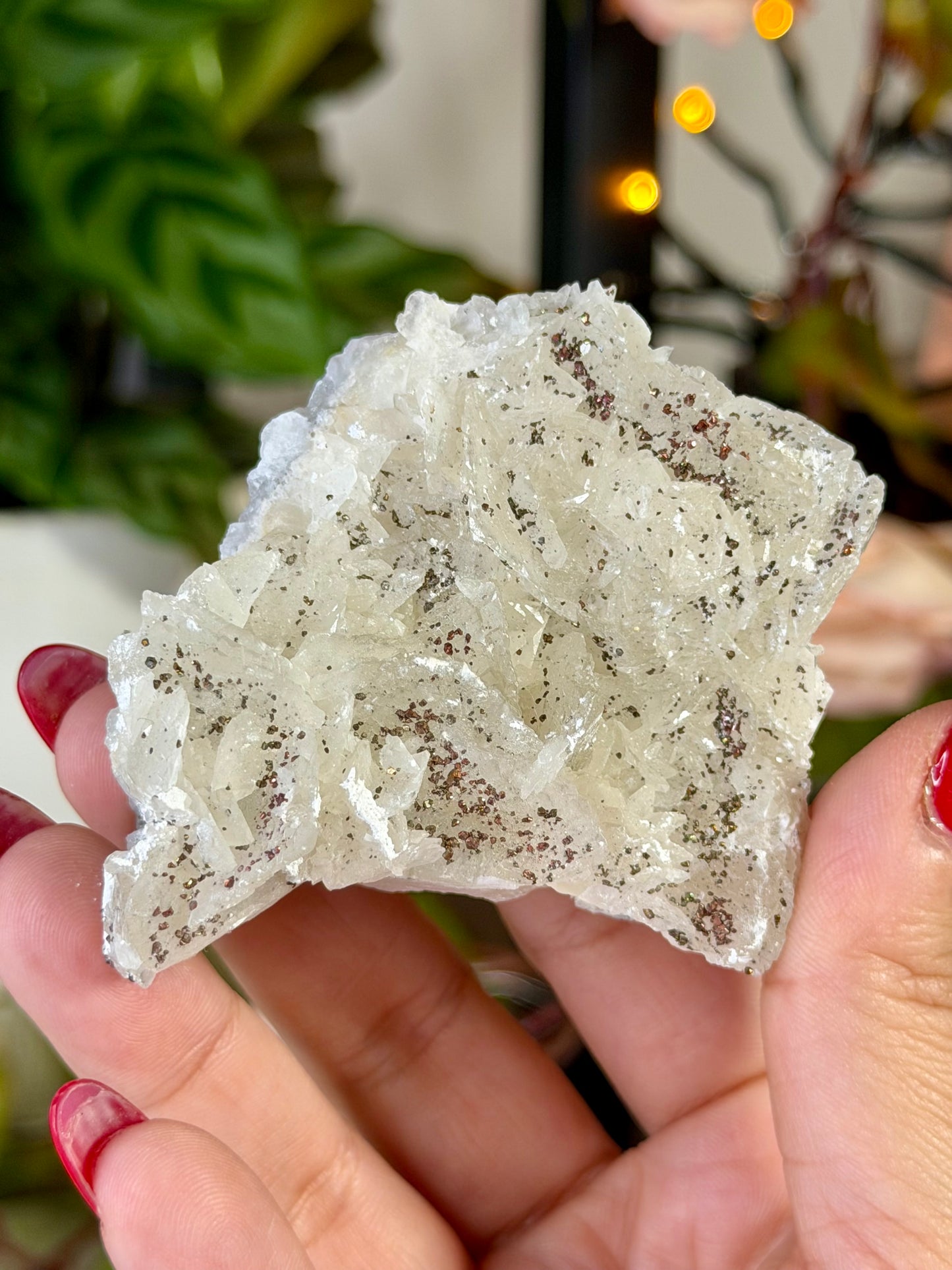 Calcite with Chalcopyrite with Stand 1  | 88g
