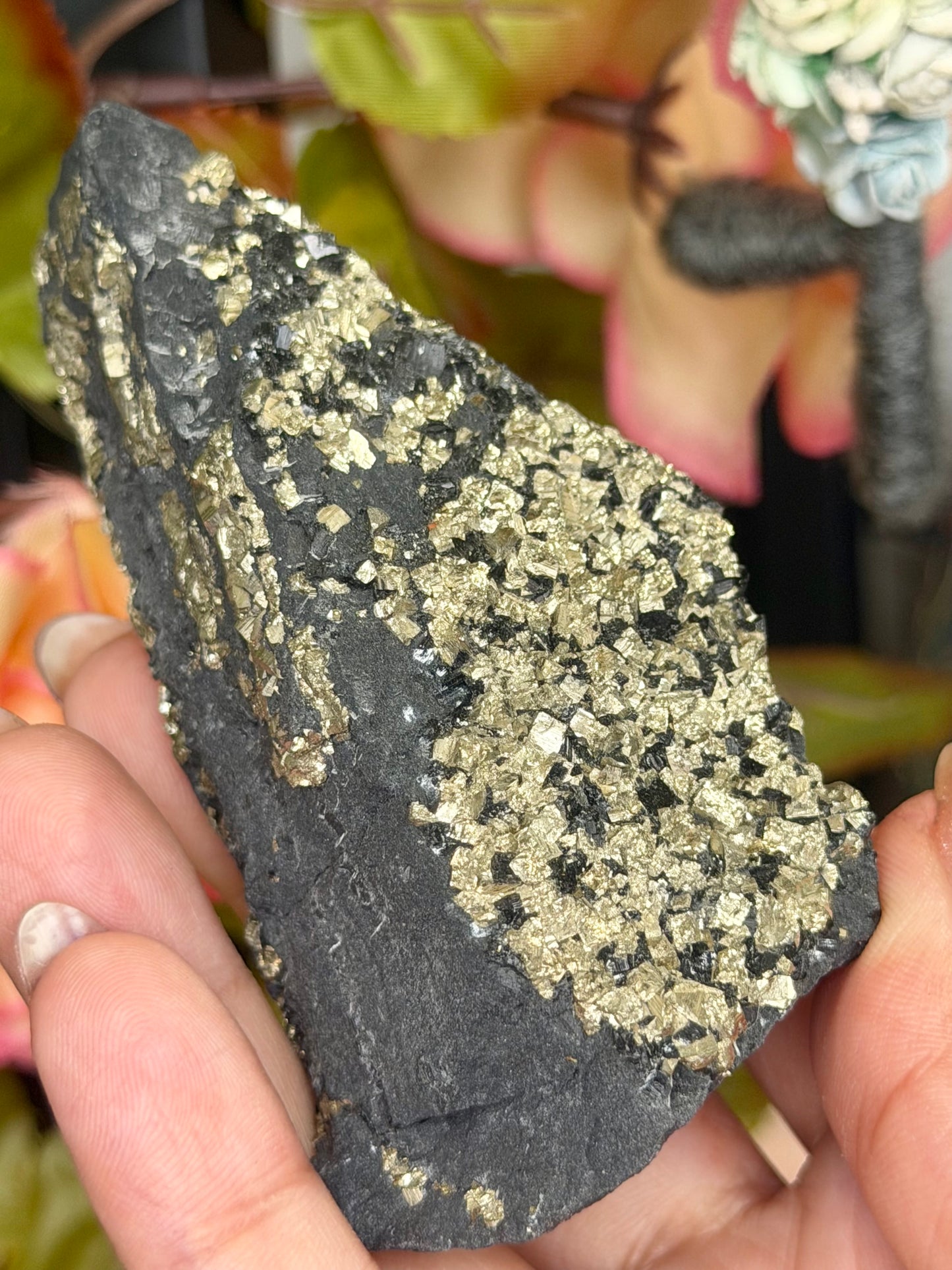 Pyrite Specimen on Basalt Base | 129g