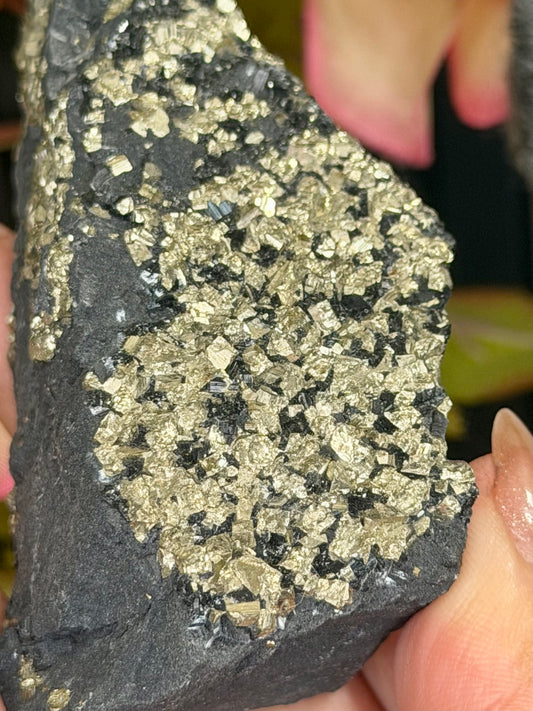 Pyrite Specimen on Basalt Base | 129g