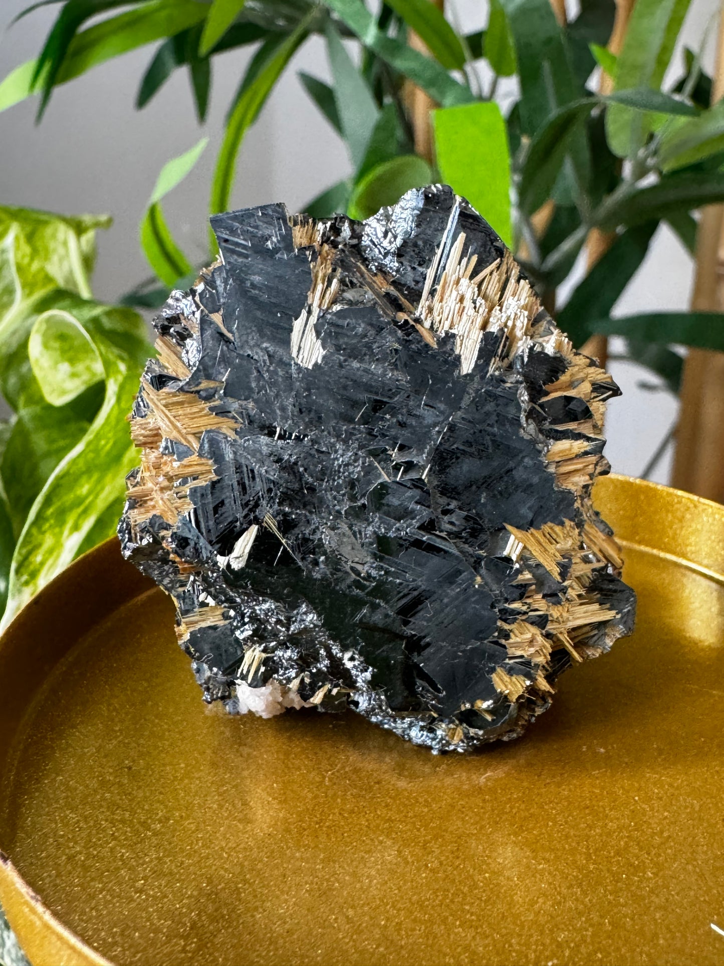 Unique Hematite  with Rutile & Albite