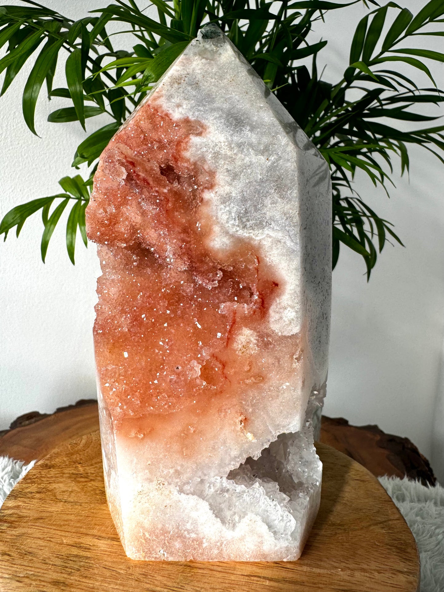 Very Unique Pink Amethyst & Quartz Tower  | 1.2 kg