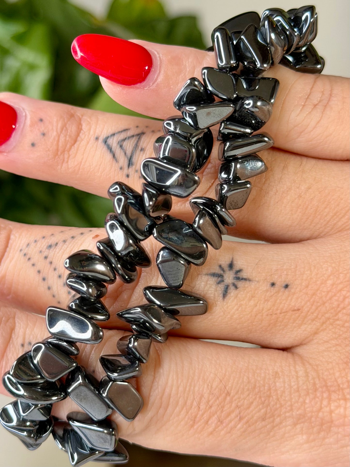 Elasticated Hematite Bracelet