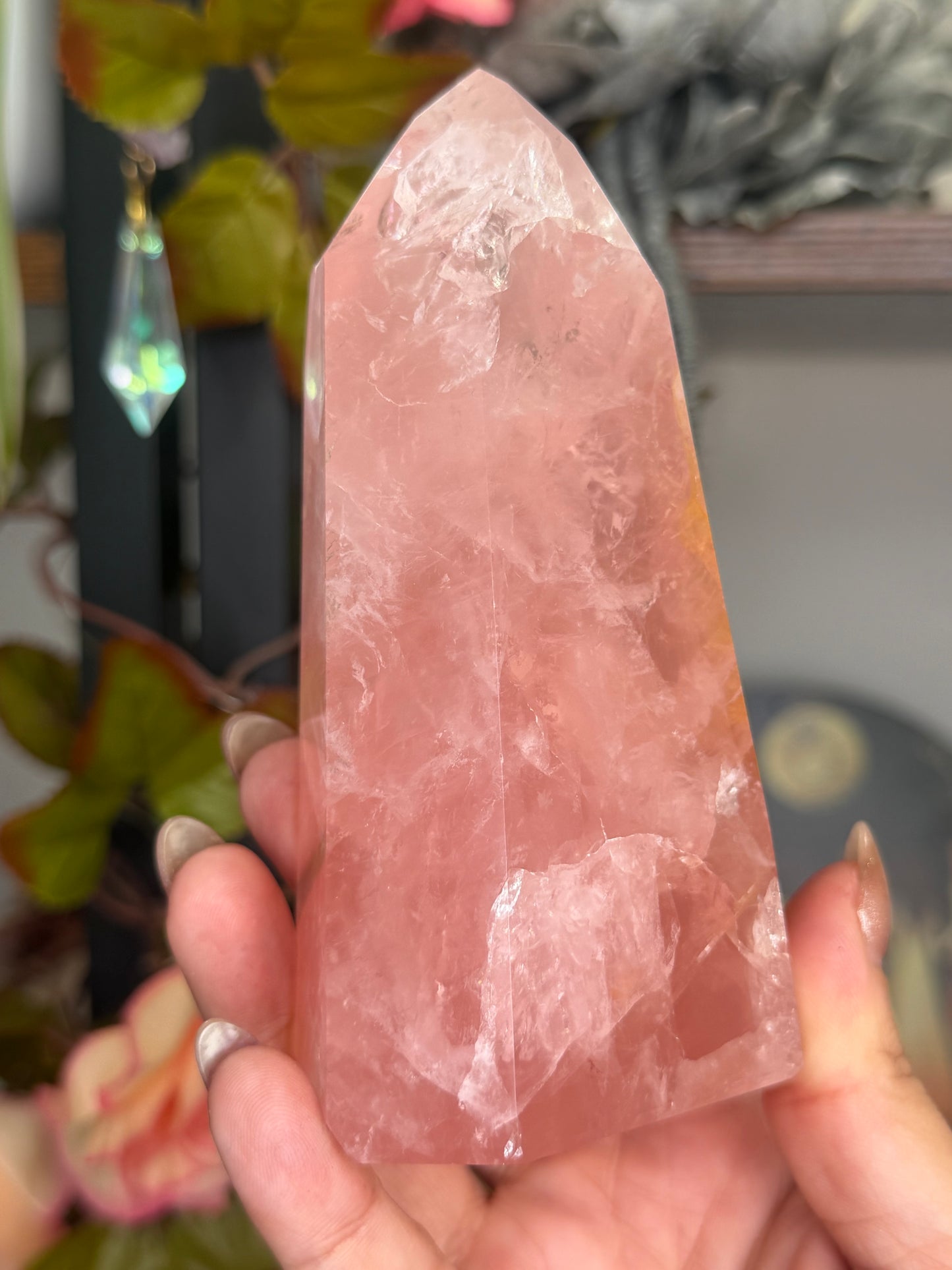 High Quality Rose Quartz Tower | 448g