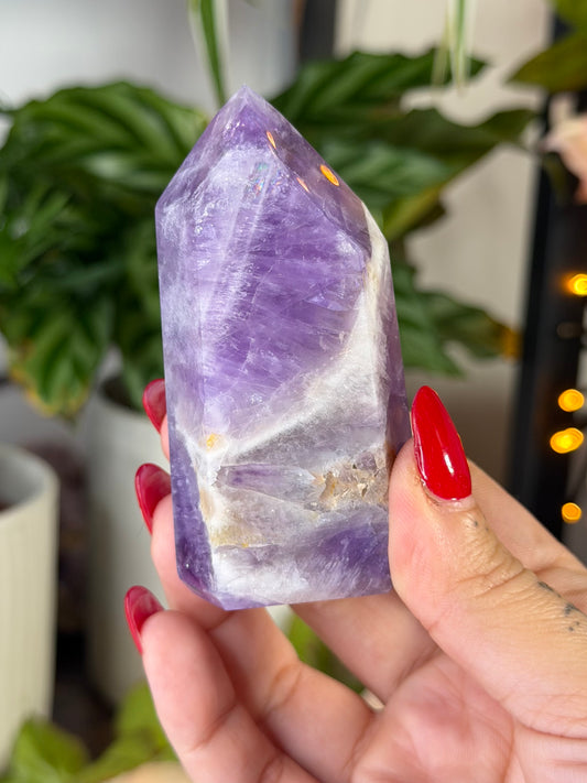 Chevron Amethyst Tower | 140g