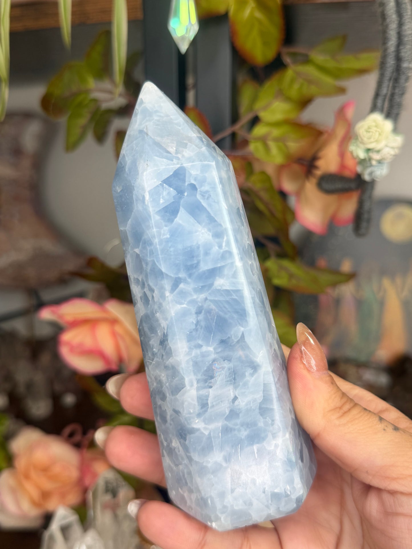 Blue Calcite Tower | 383g