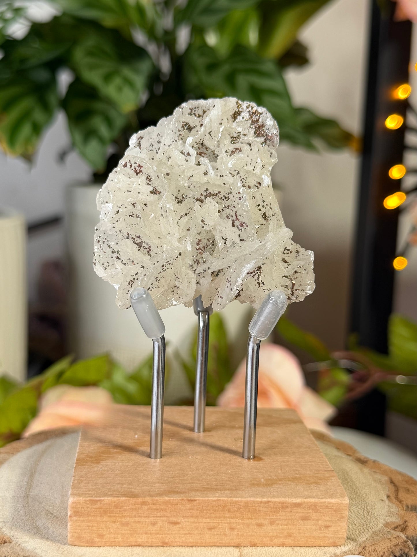 Calcite with Chalcopyrite with Stand 2 | 83g