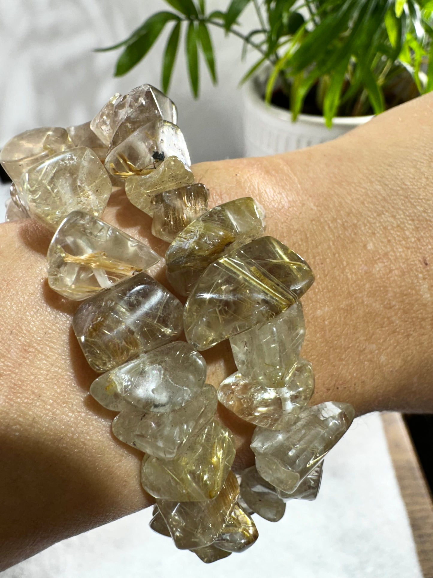 High Quality Natural Rutile Bracelet