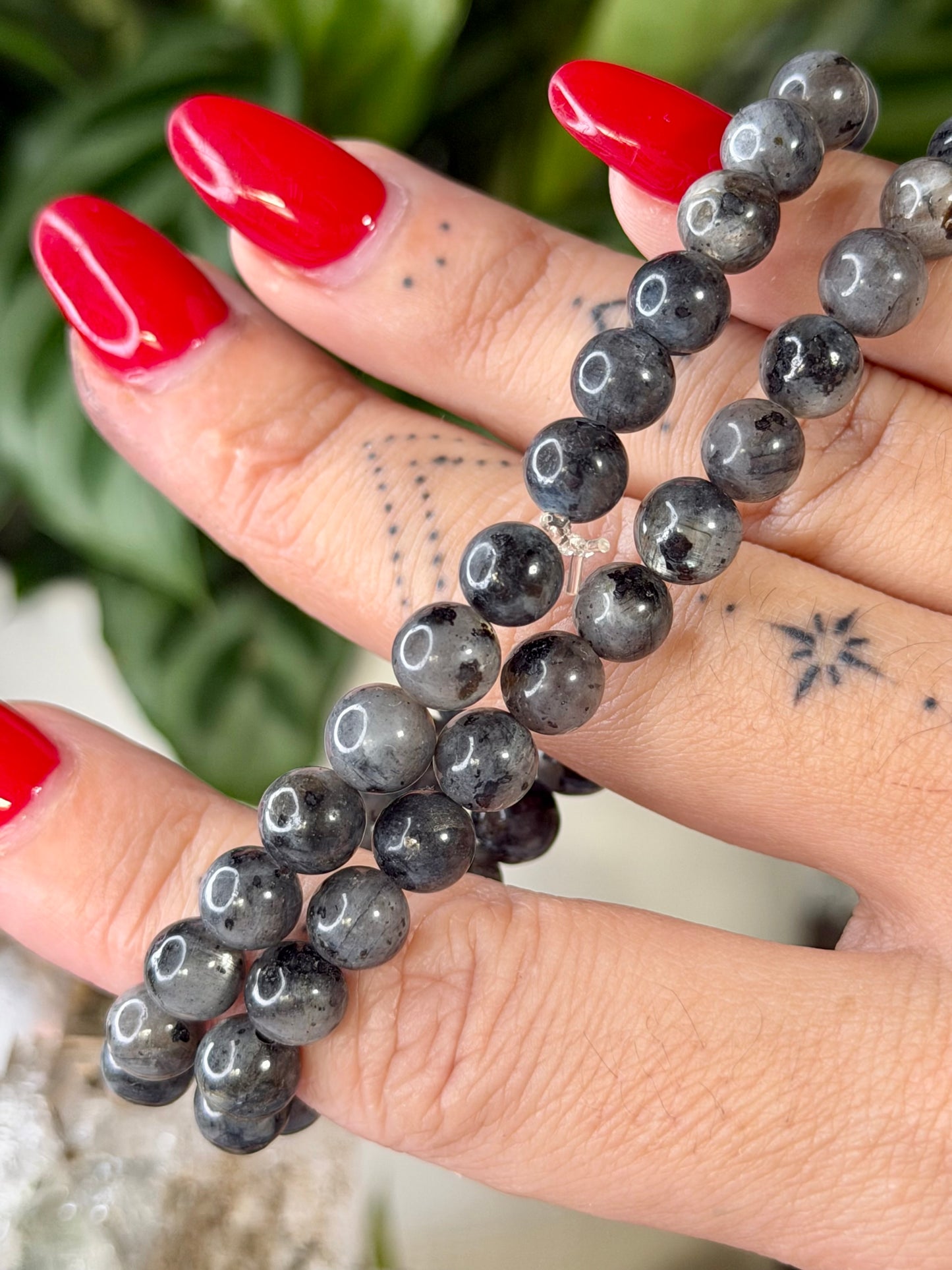 Elasticated Labradorite Bracelet