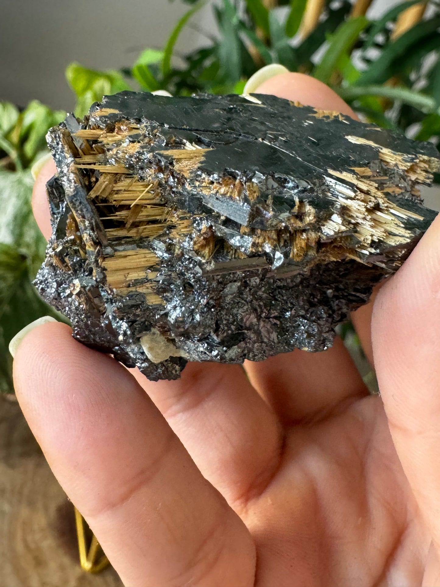 Unique Hematite  with Rutile & Albite