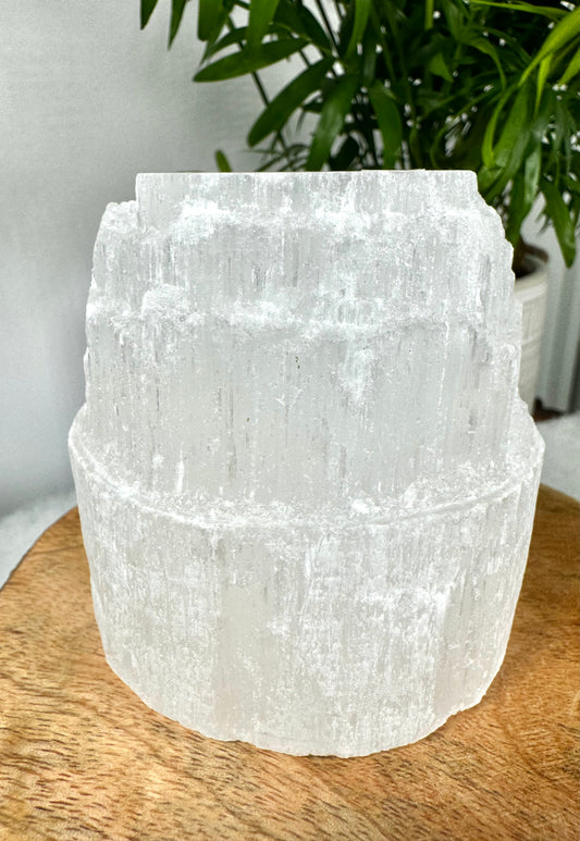 Selenite Candle Holder | 686g