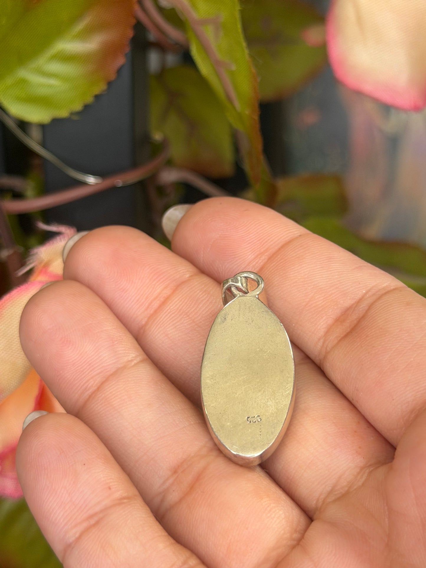 Silver 925 Larimar Pendant | 8g