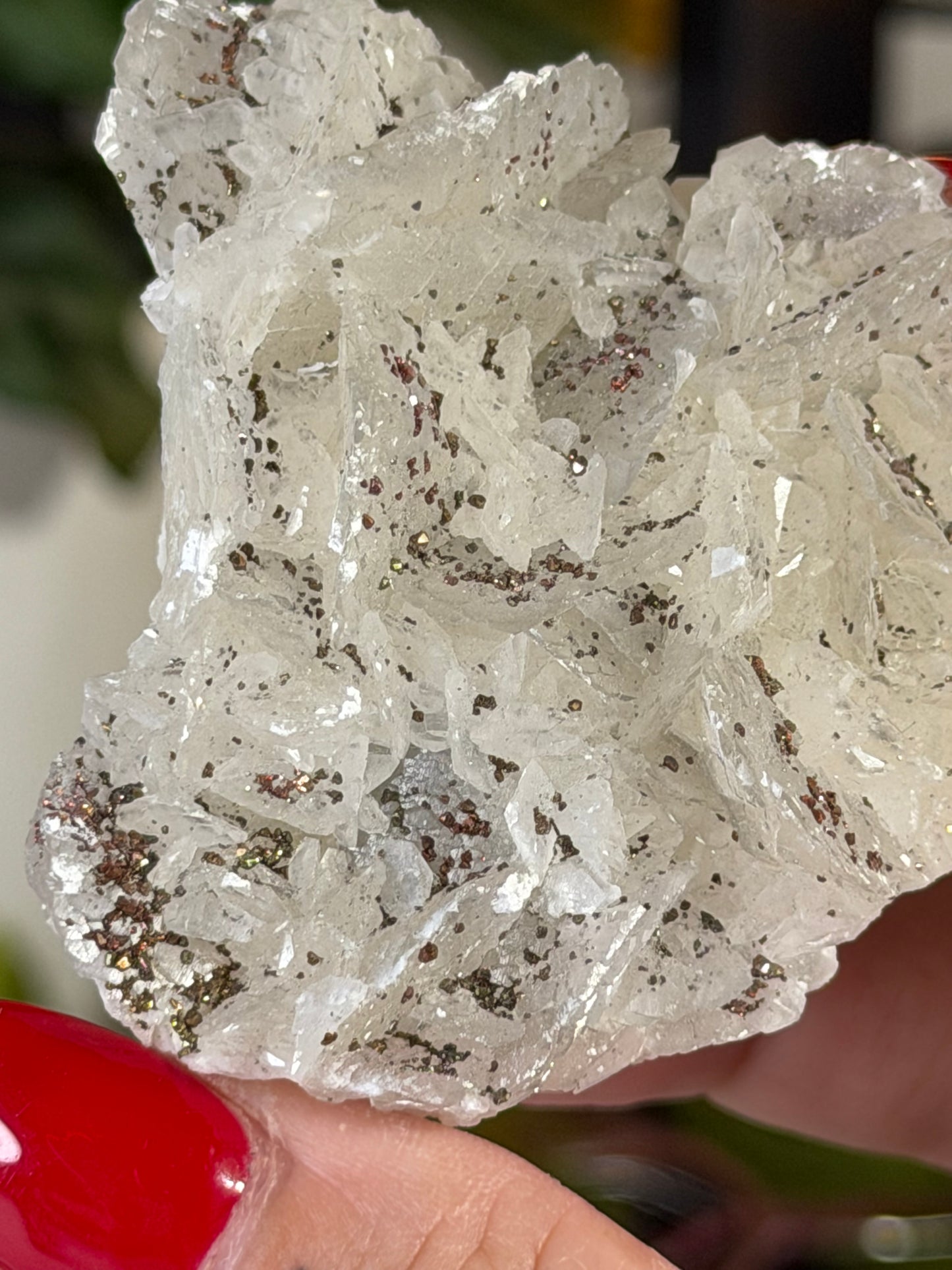 Calcite with Chalcopyrite with Stand 2 | 83g