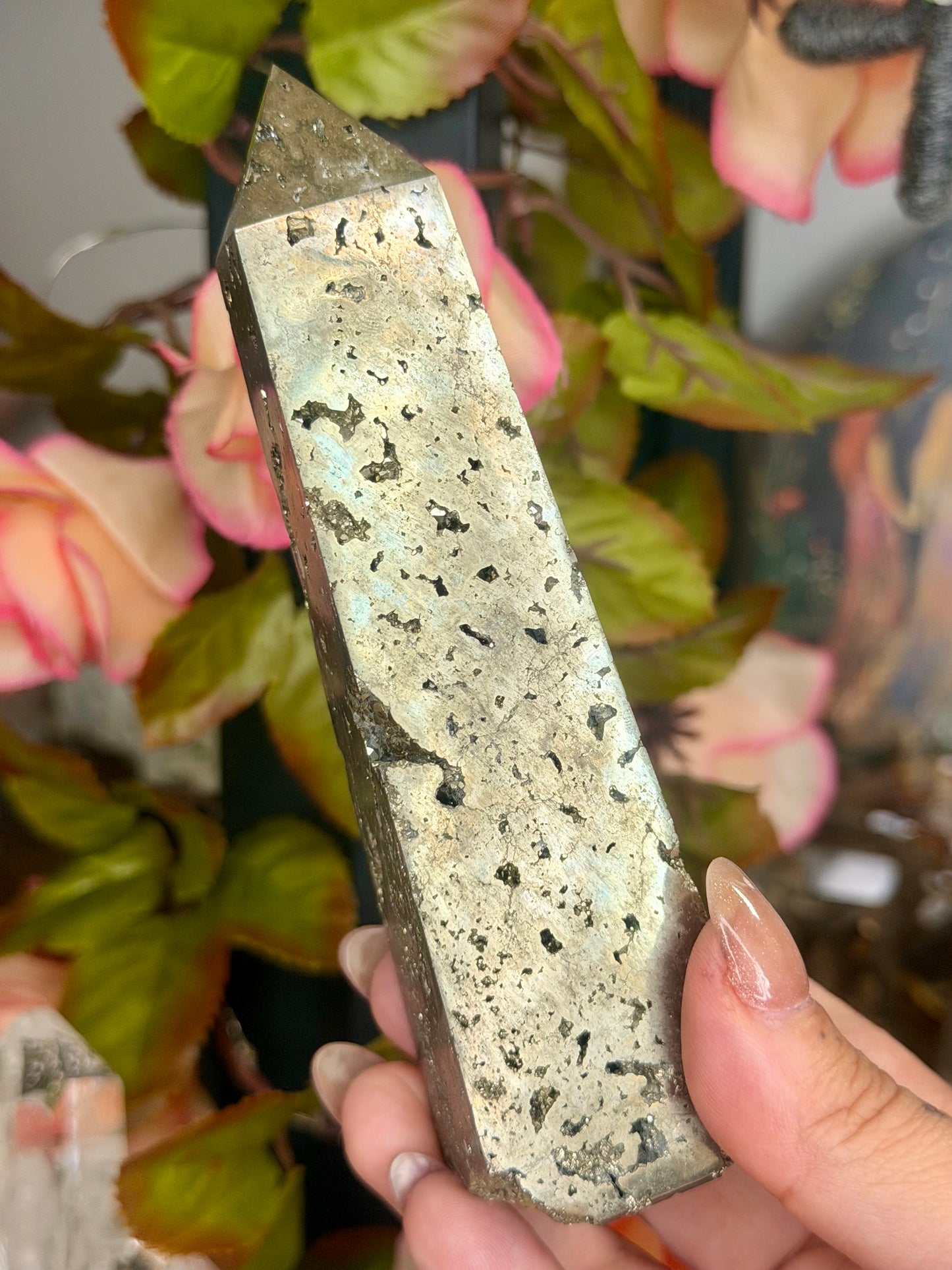 High Quality Pyrite Tower  | 375g