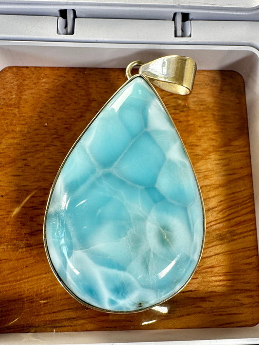 925 Silver Larimar Pendant | 26g