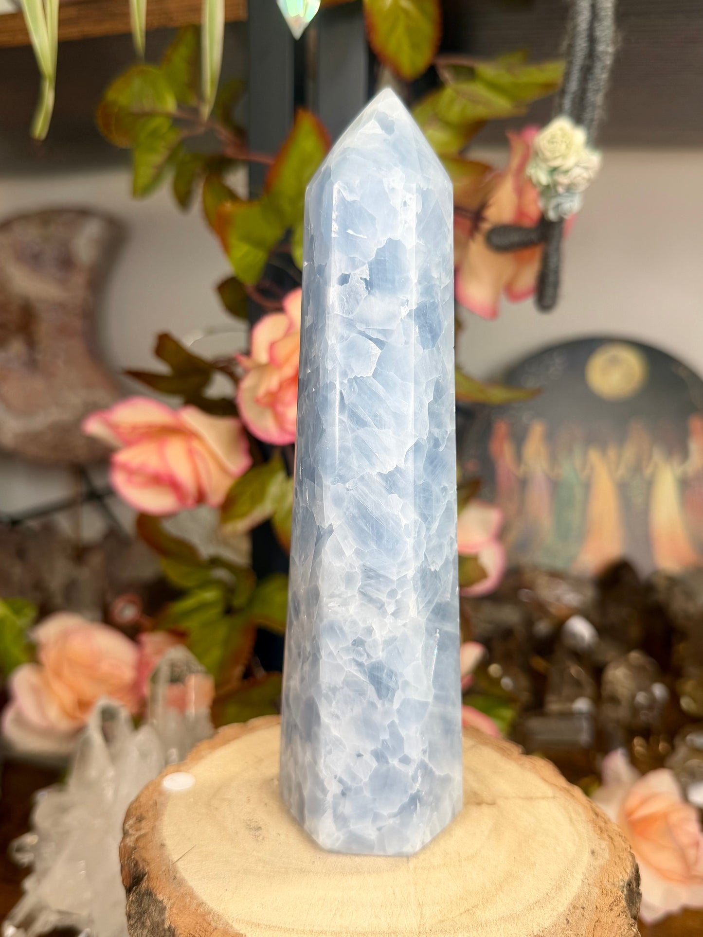 Blue Calcite Tower | 396g