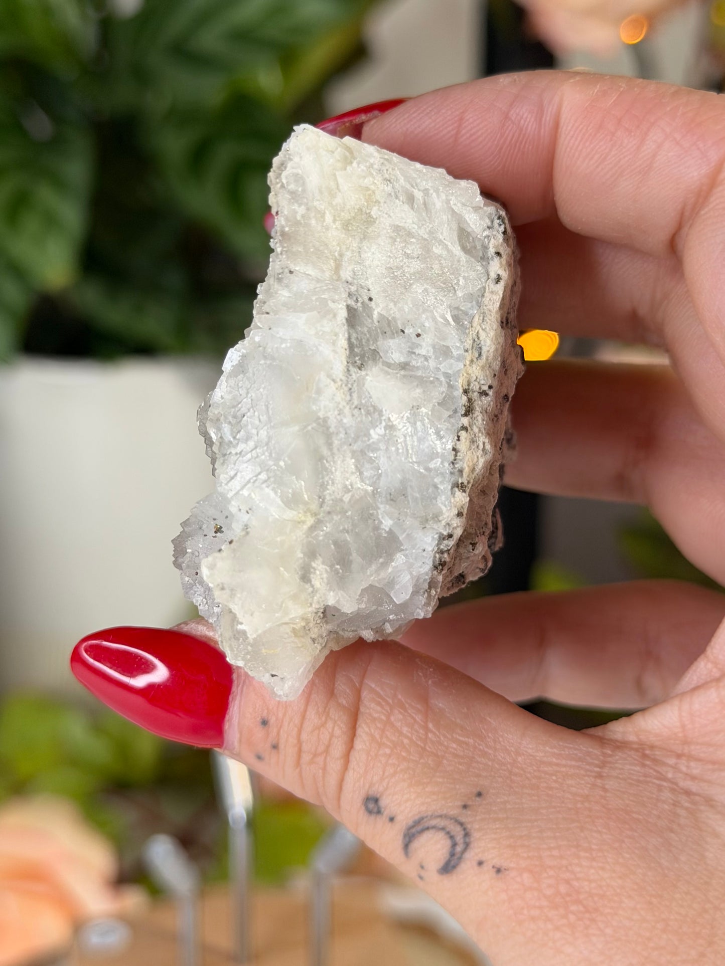Calcite with Chalcopyrite with Stand 2 | 83g