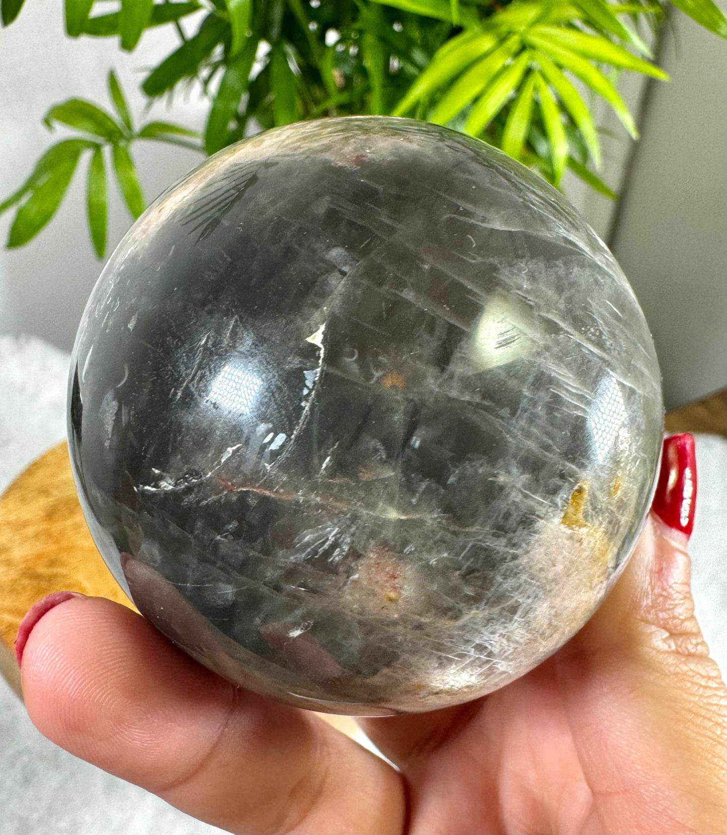 Black Moonstone Sphere | 335g