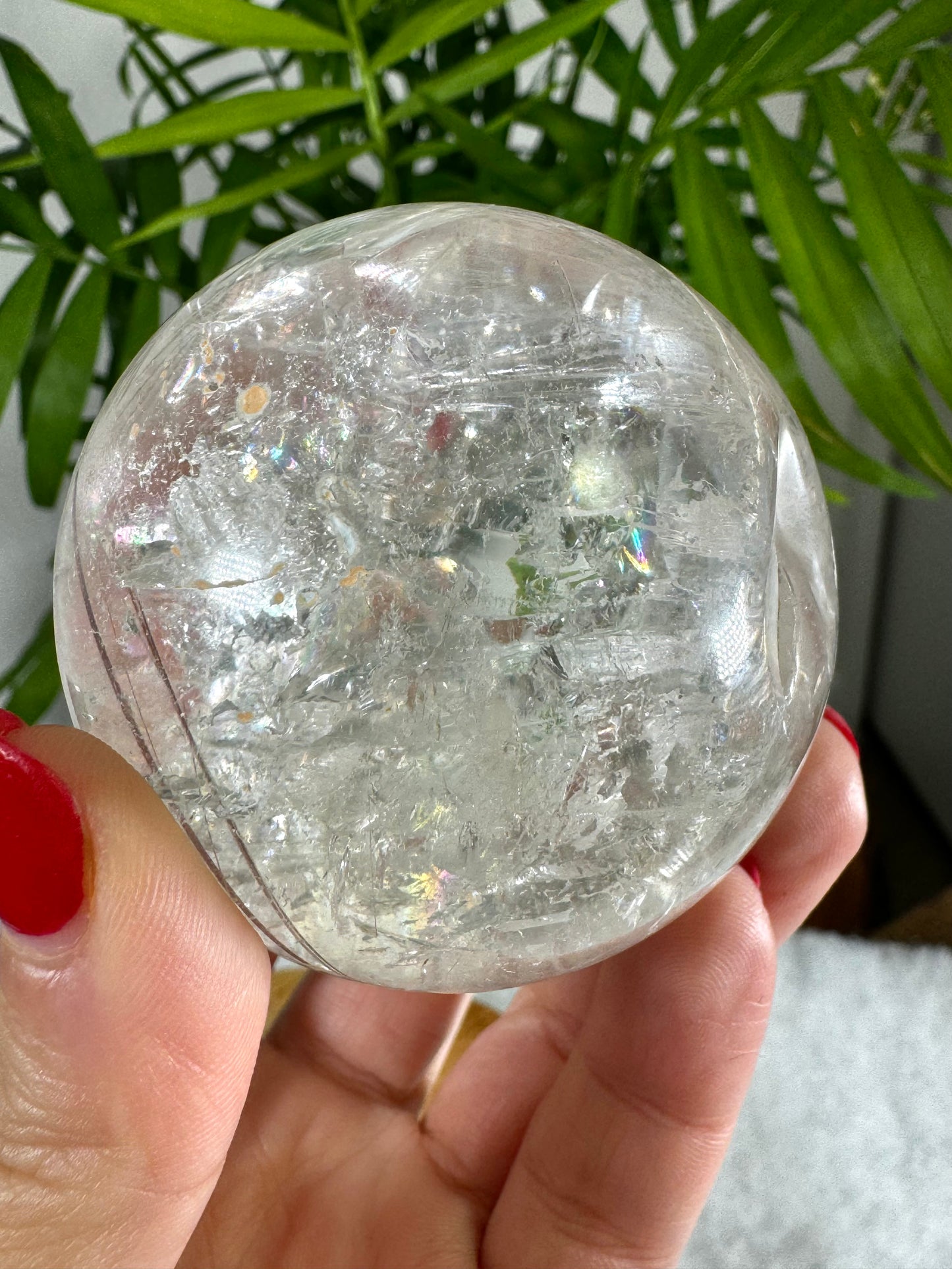 Rutile on Quartz Sphere | 245g