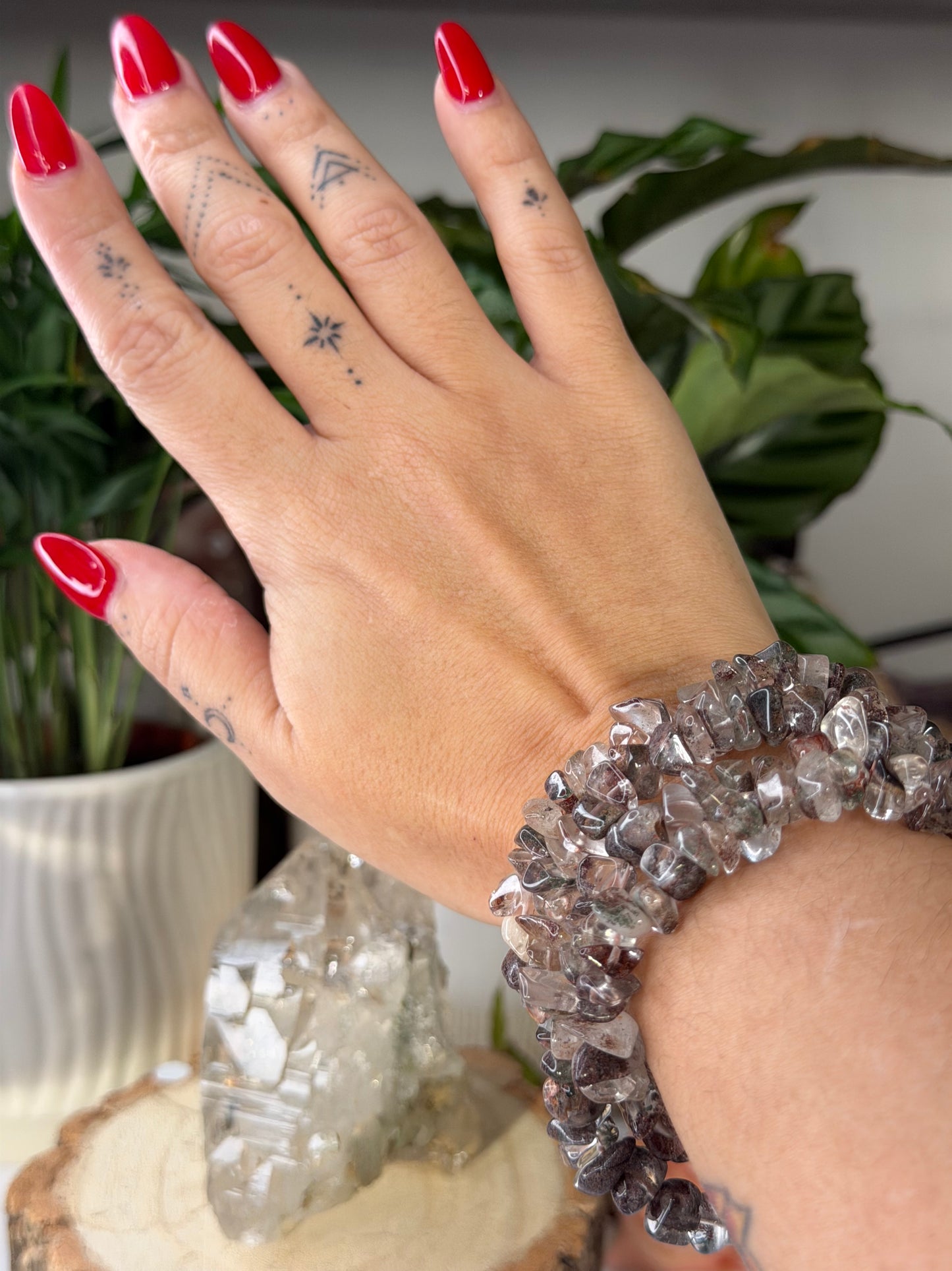 Elasticated Shaman (Garden) Quartz Bracelet