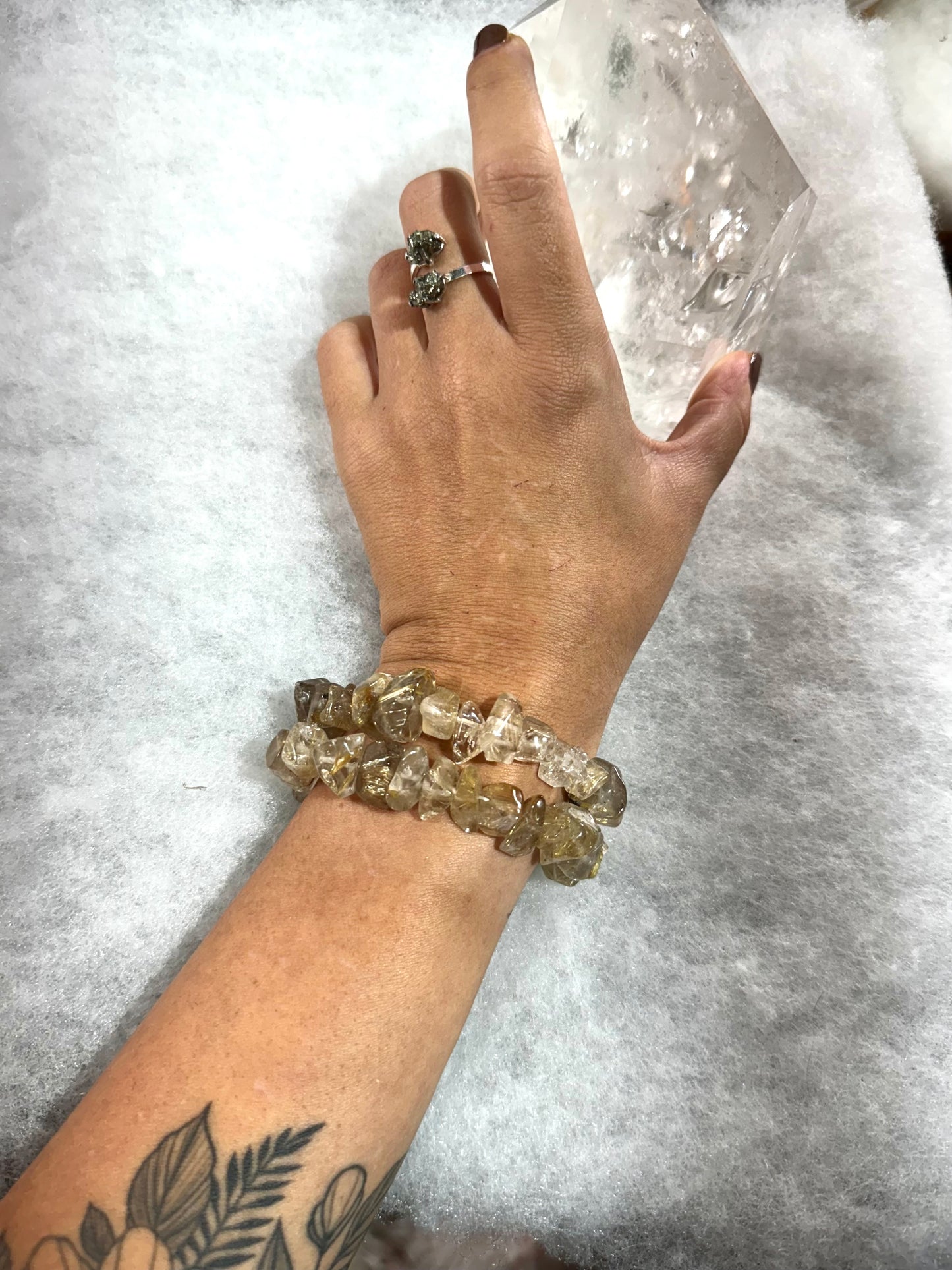 High Quality Natural Rutile Bracelet