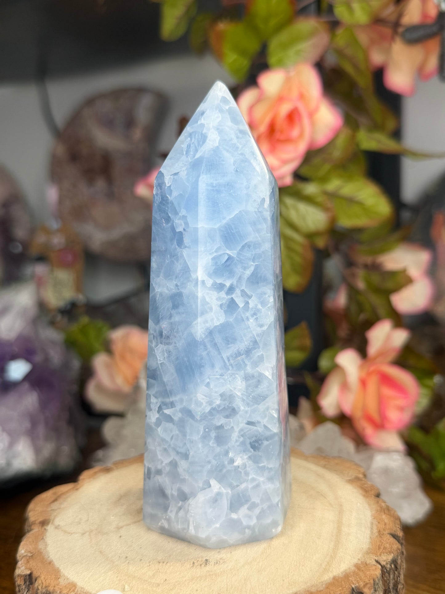 Blue Calcite Tower | 383g