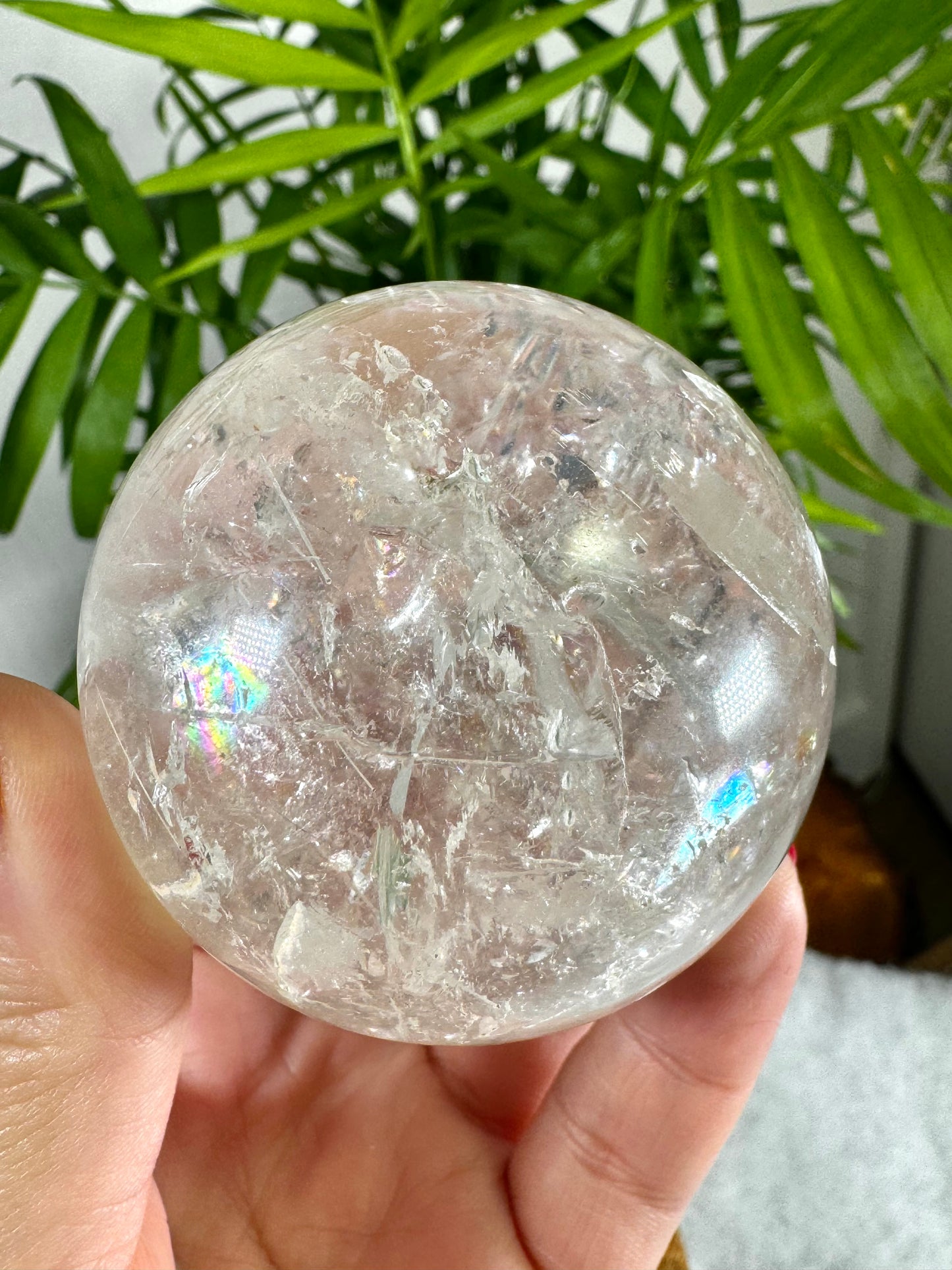 Rutile on Quartz Sphere | 245g