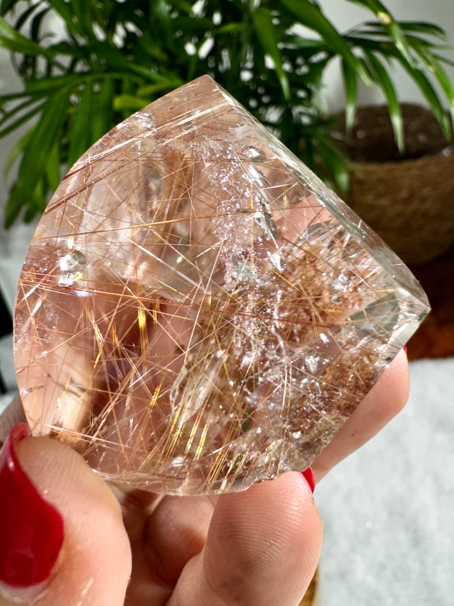 Extra Quality Golden & Red  Rutile Lens | 100g