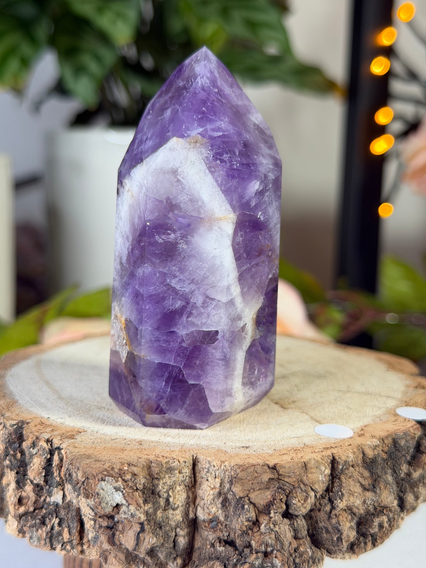 Chevron Amethyst Tower | 140g