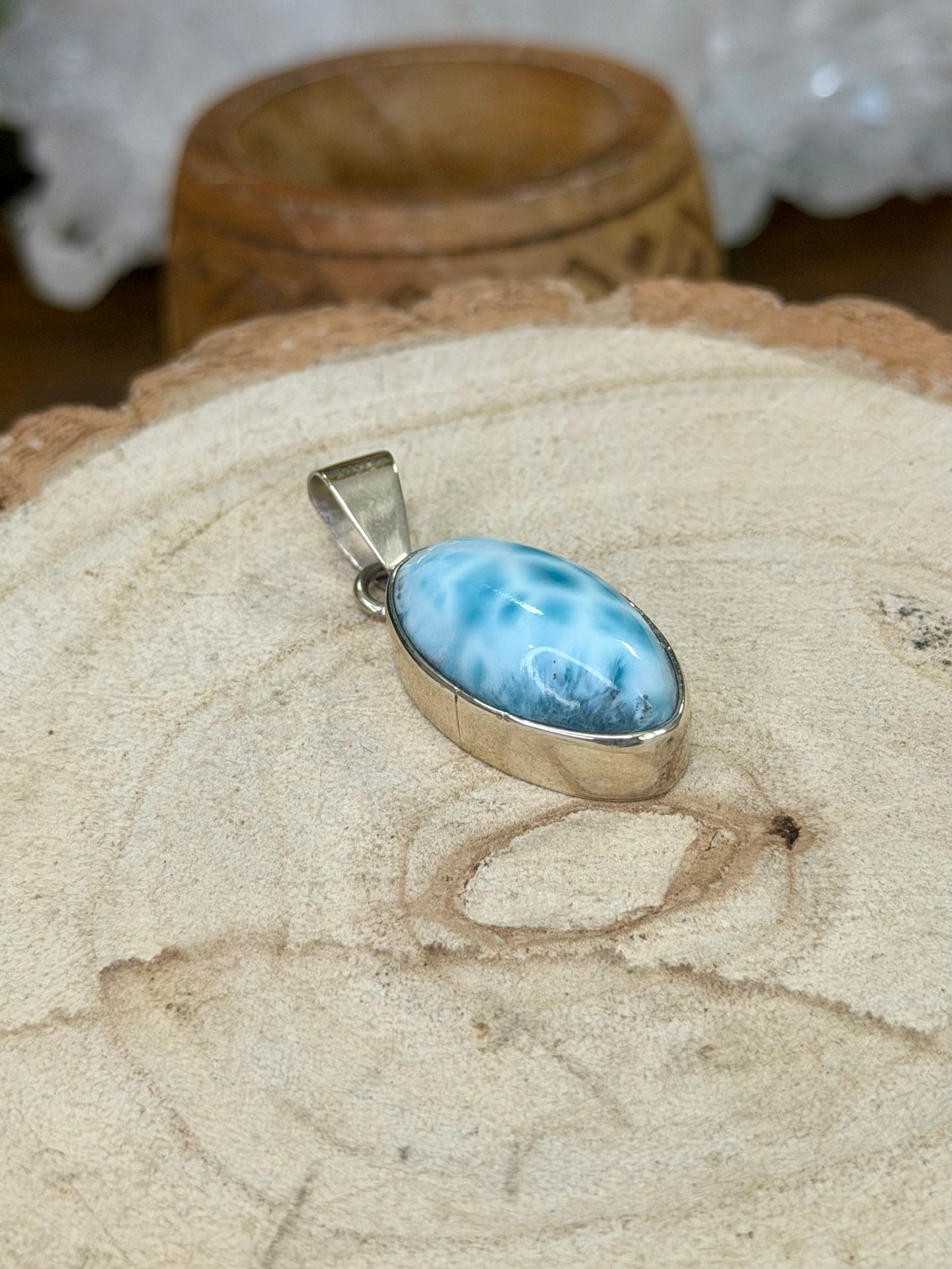 Silver 925 Larimar Pendant | 8g