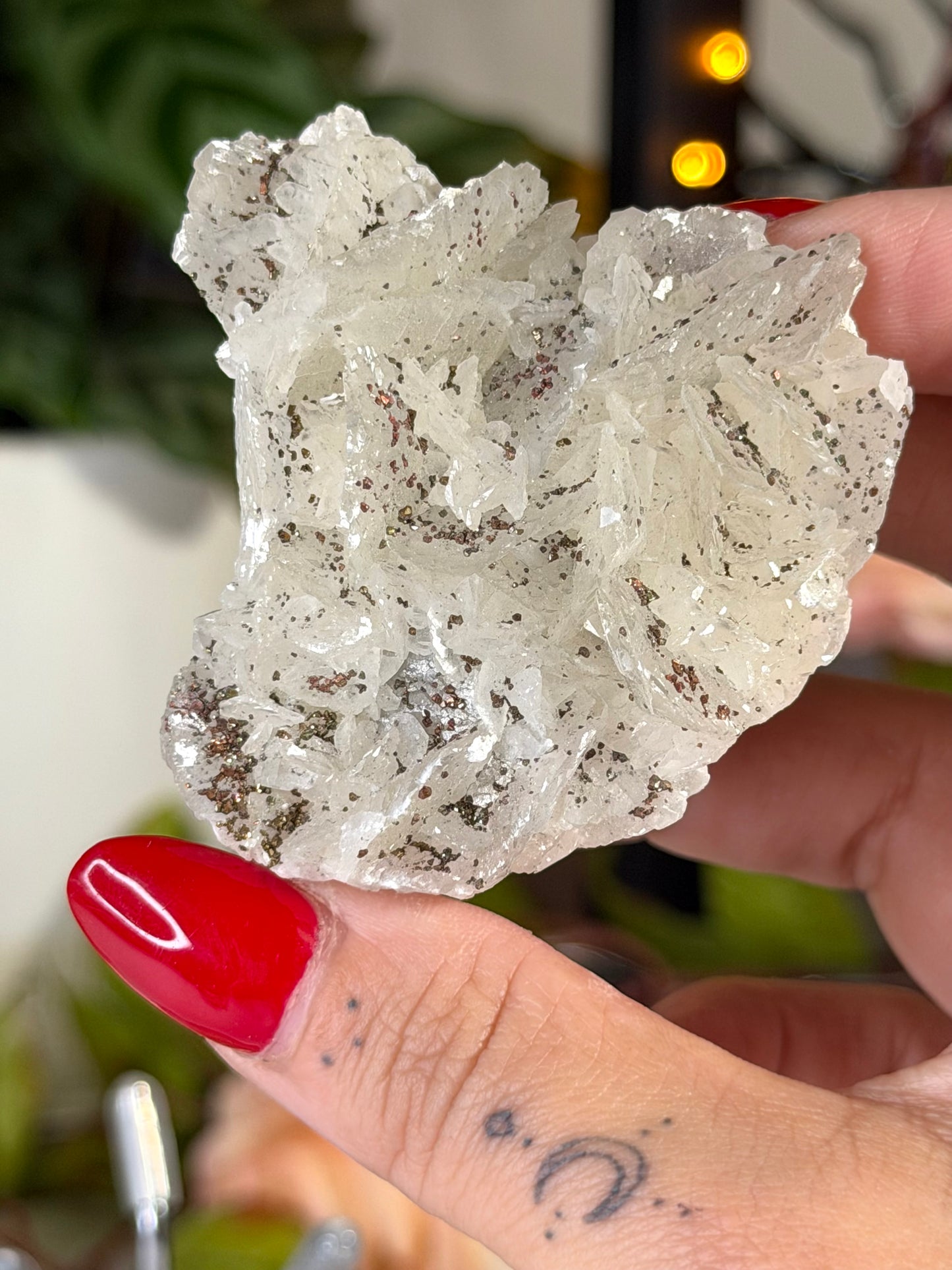Calcite with Chalcopyrite with Stand 2 | 83g