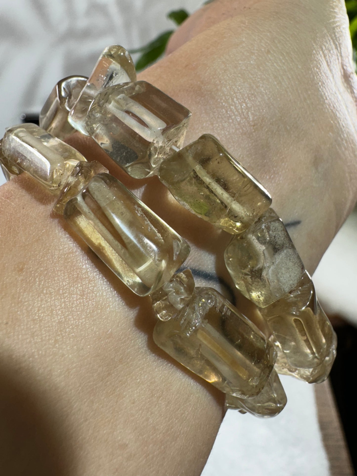 High Quality Natural Citrine Bracelet | Beads 0.9cm