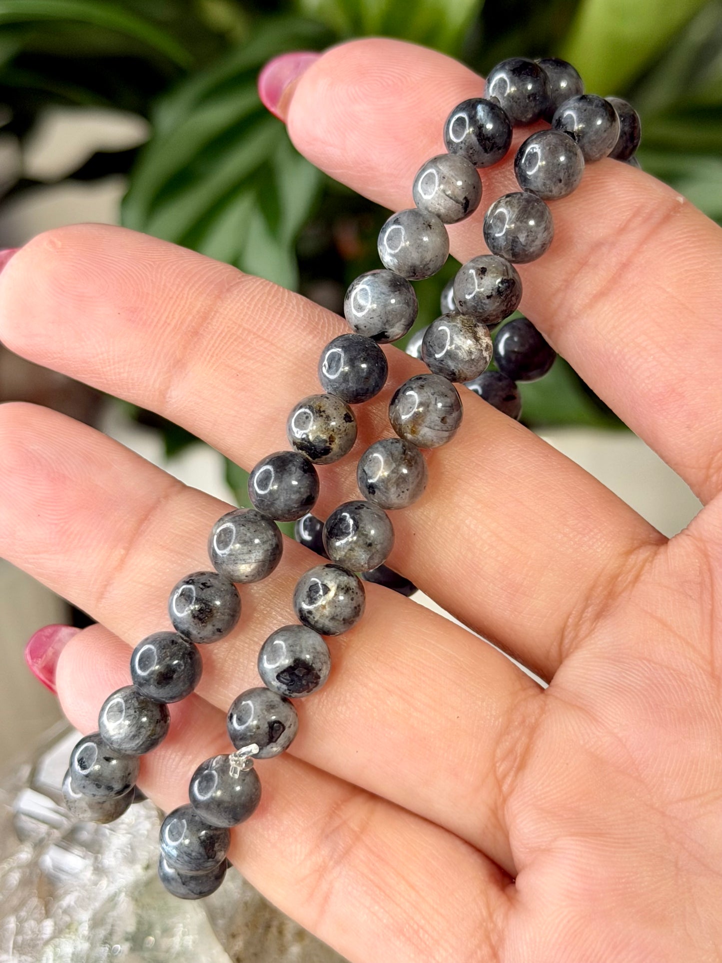 Elasticated Labradorite Bracelet