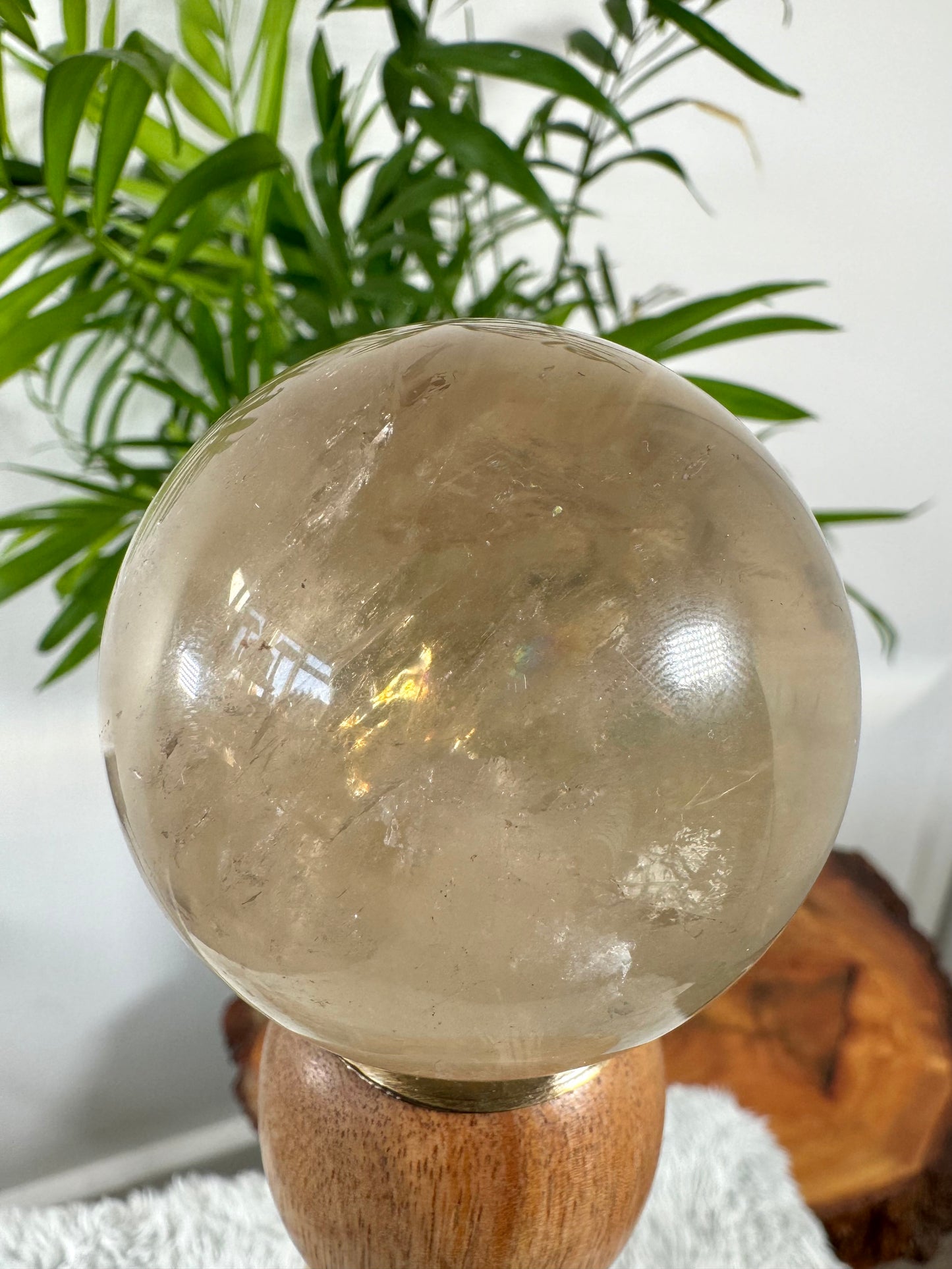 100% Natural Brazilian Champagne Citrine Sphere | 297g