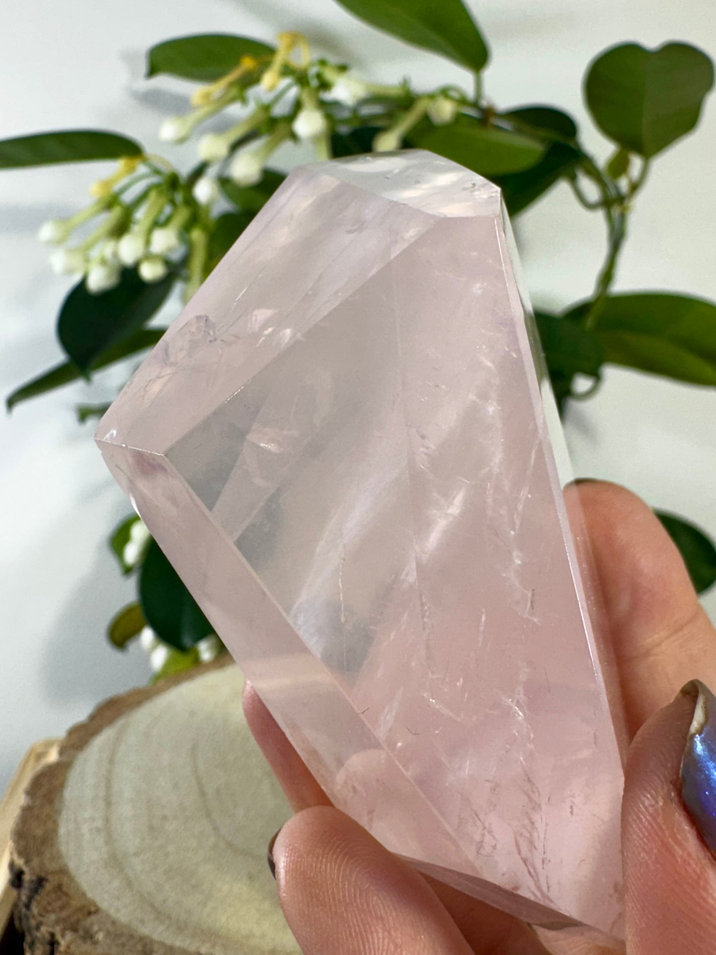 High Quality Rose Quartz Free Form | 146g | Discounted (chipped)