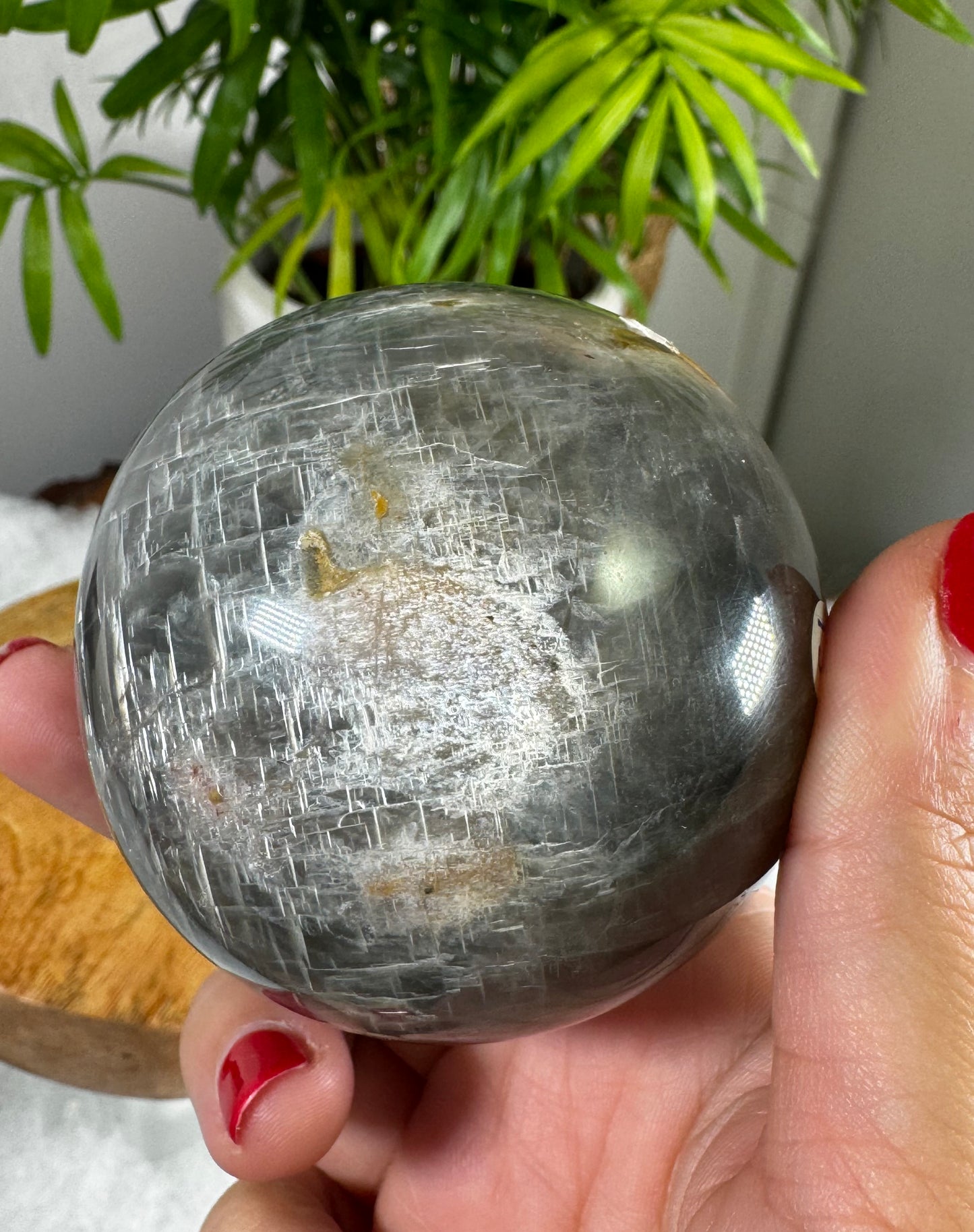 Black Moonstone Sphere | 335g