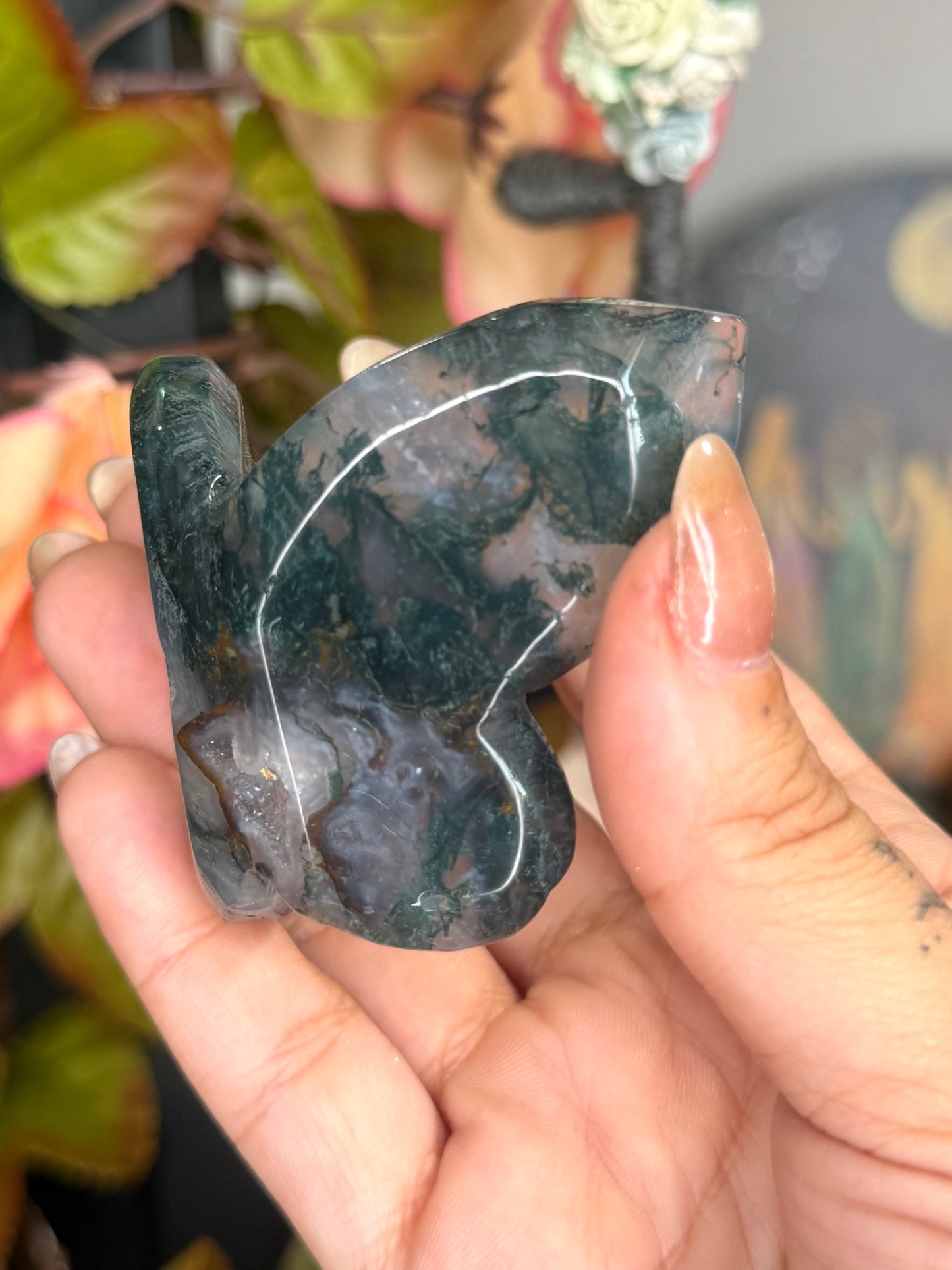 Moss Agate Butterfly | 59g