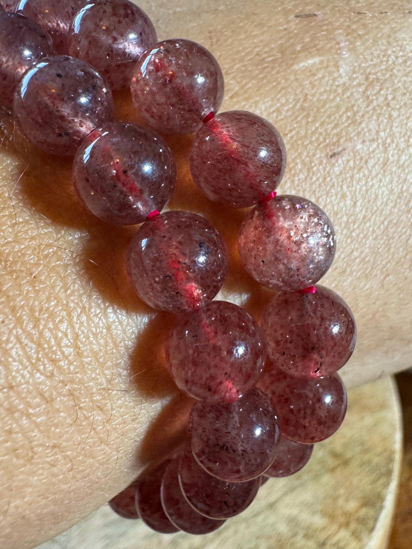 Strawberry Quartz Bracelet | 8.5 mm