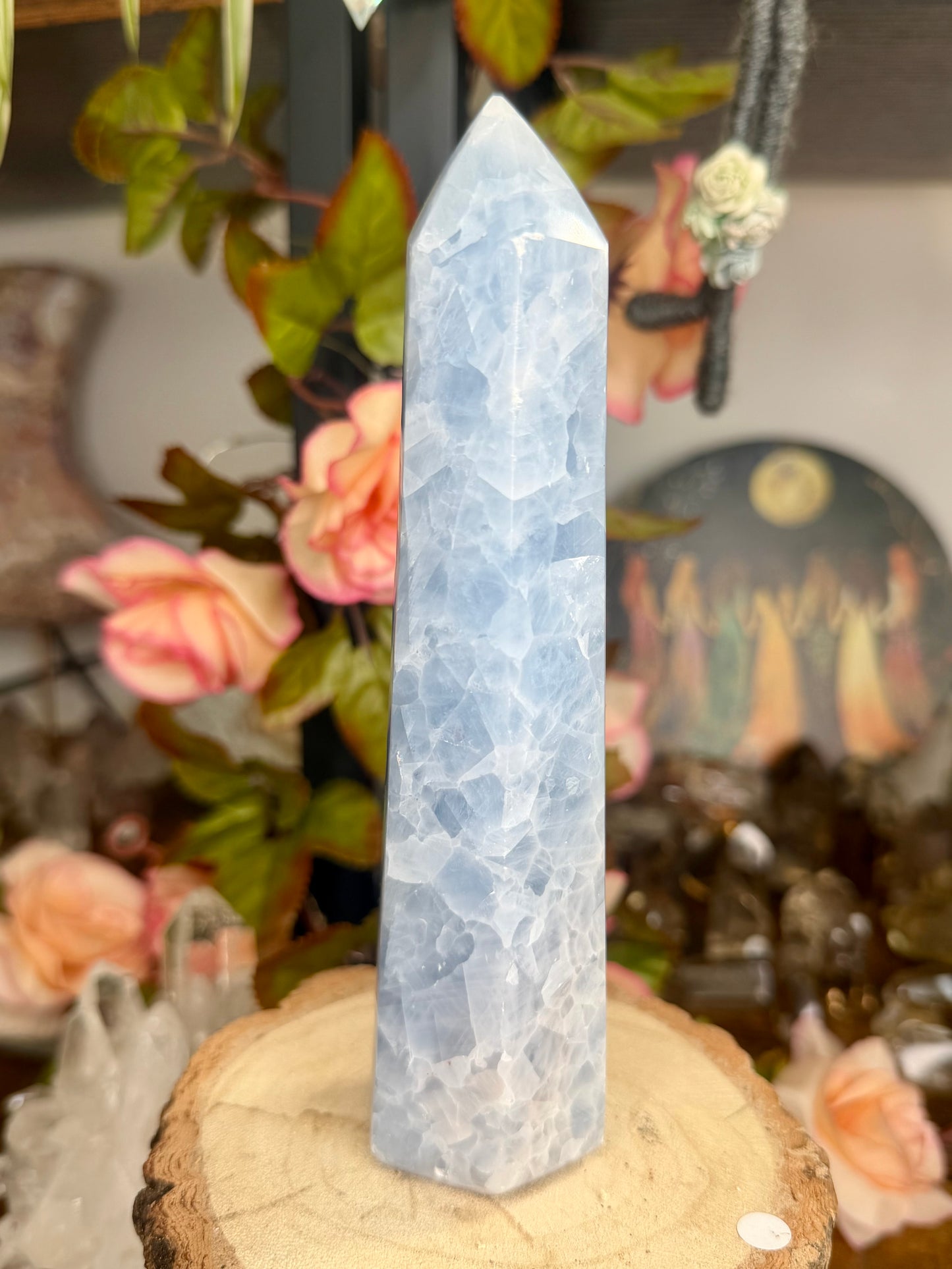 Blue Calcite Tower | 396g