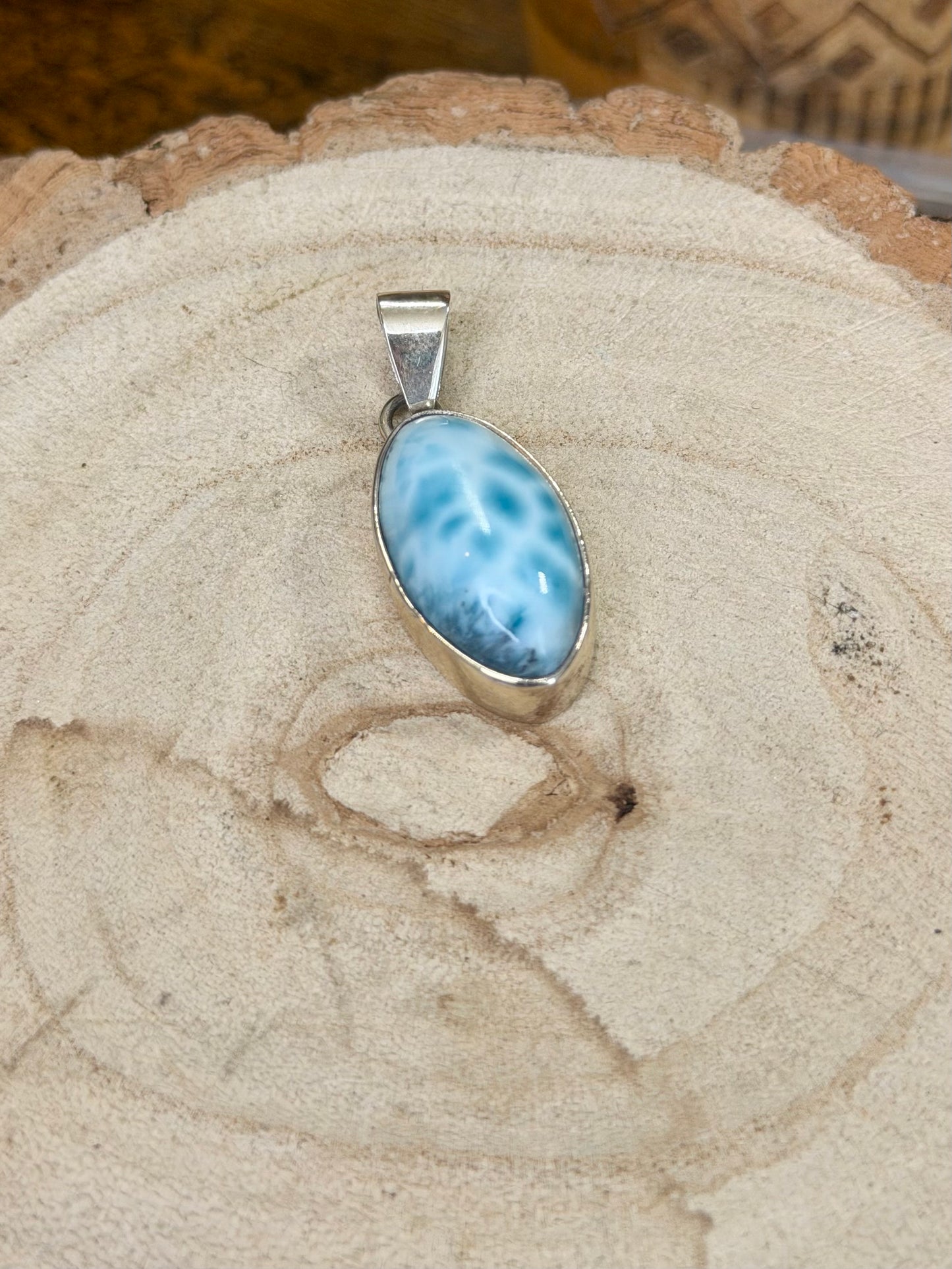 Silver 925 Larimar Pendant | 8g