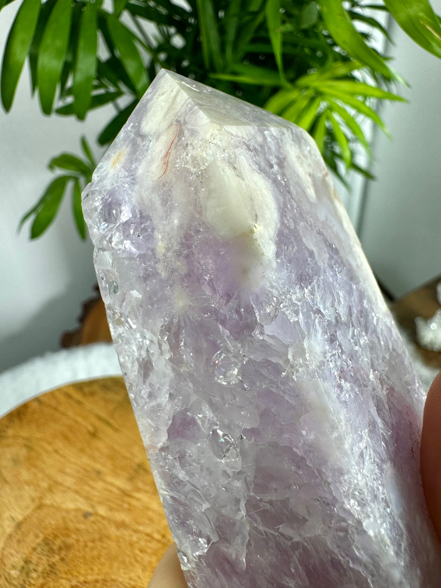 Amethyst with Flower Agate Tower | 200g