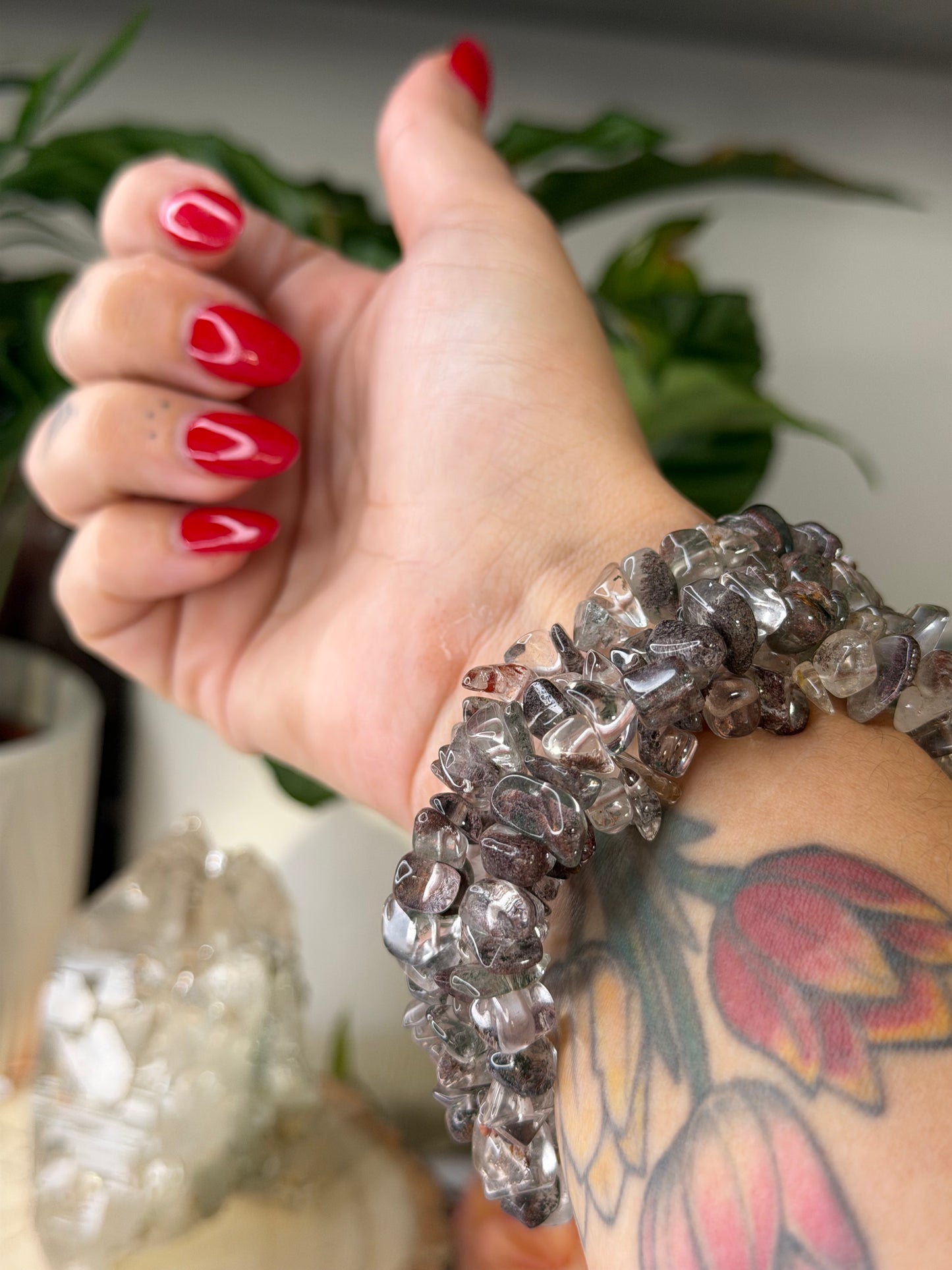 Elasticated Shaman (Garden) Quartz Bracelet