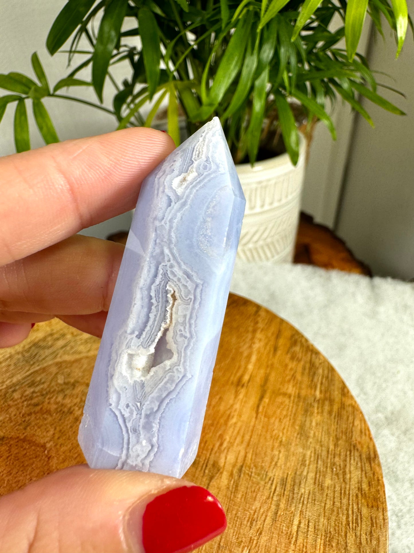 Mini Blue Lace Agate Tower | 29g