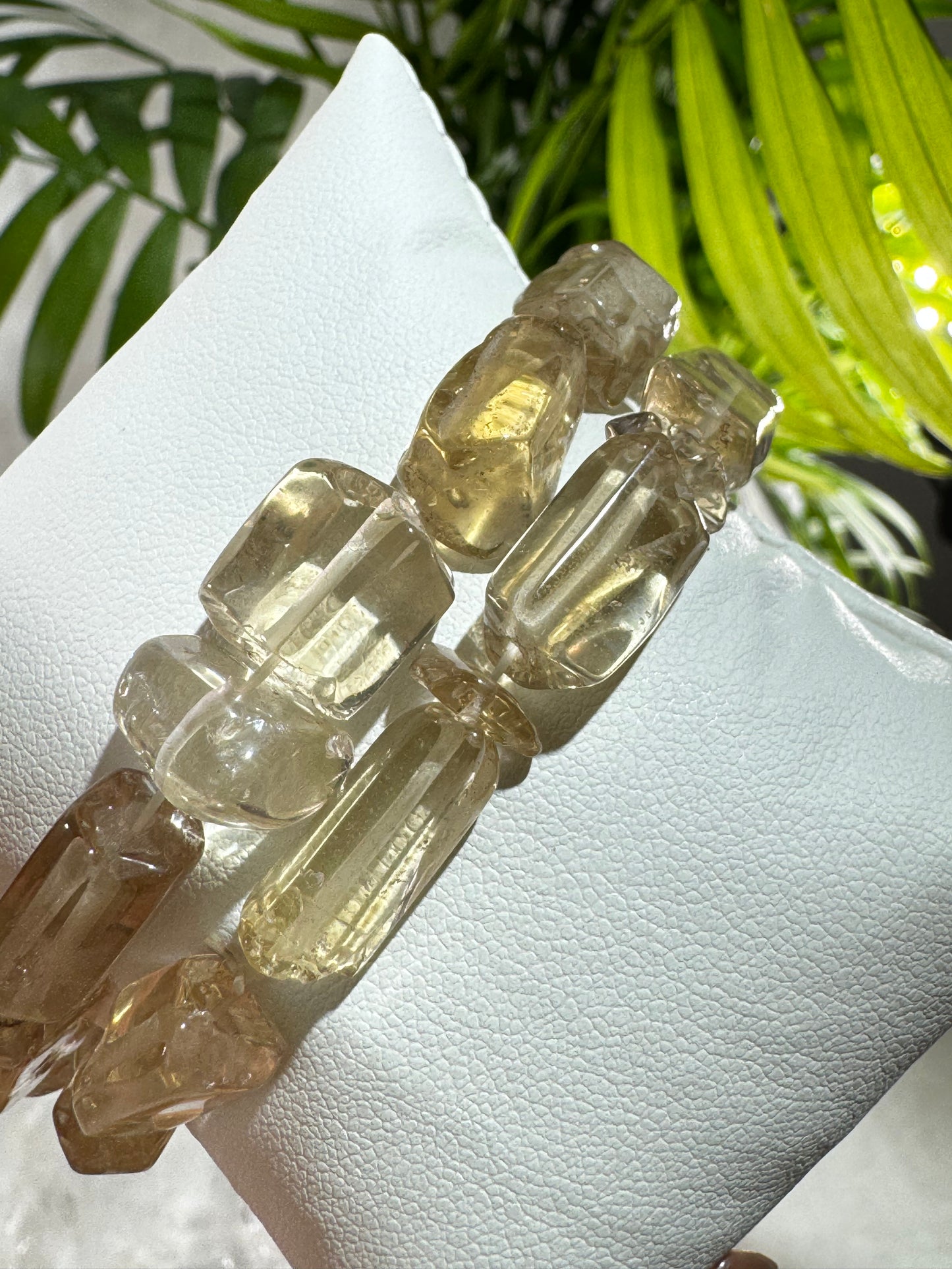 High Quality Natural Citrine Bracelet | Beads 0.9cm