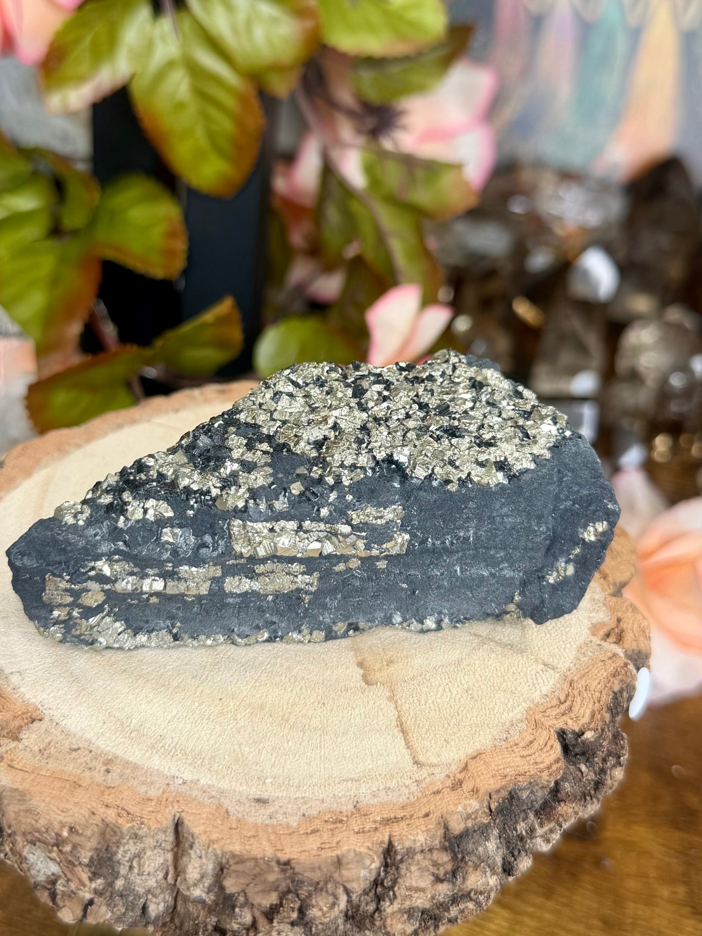 Pyrite Specimen on Basalt Base | 129g