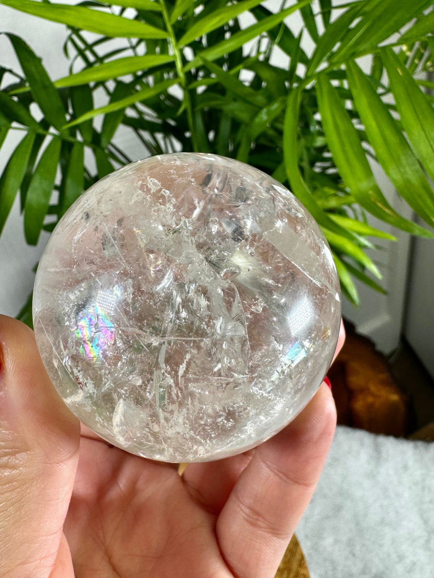 Rutile on Quartz Sphere | 245g