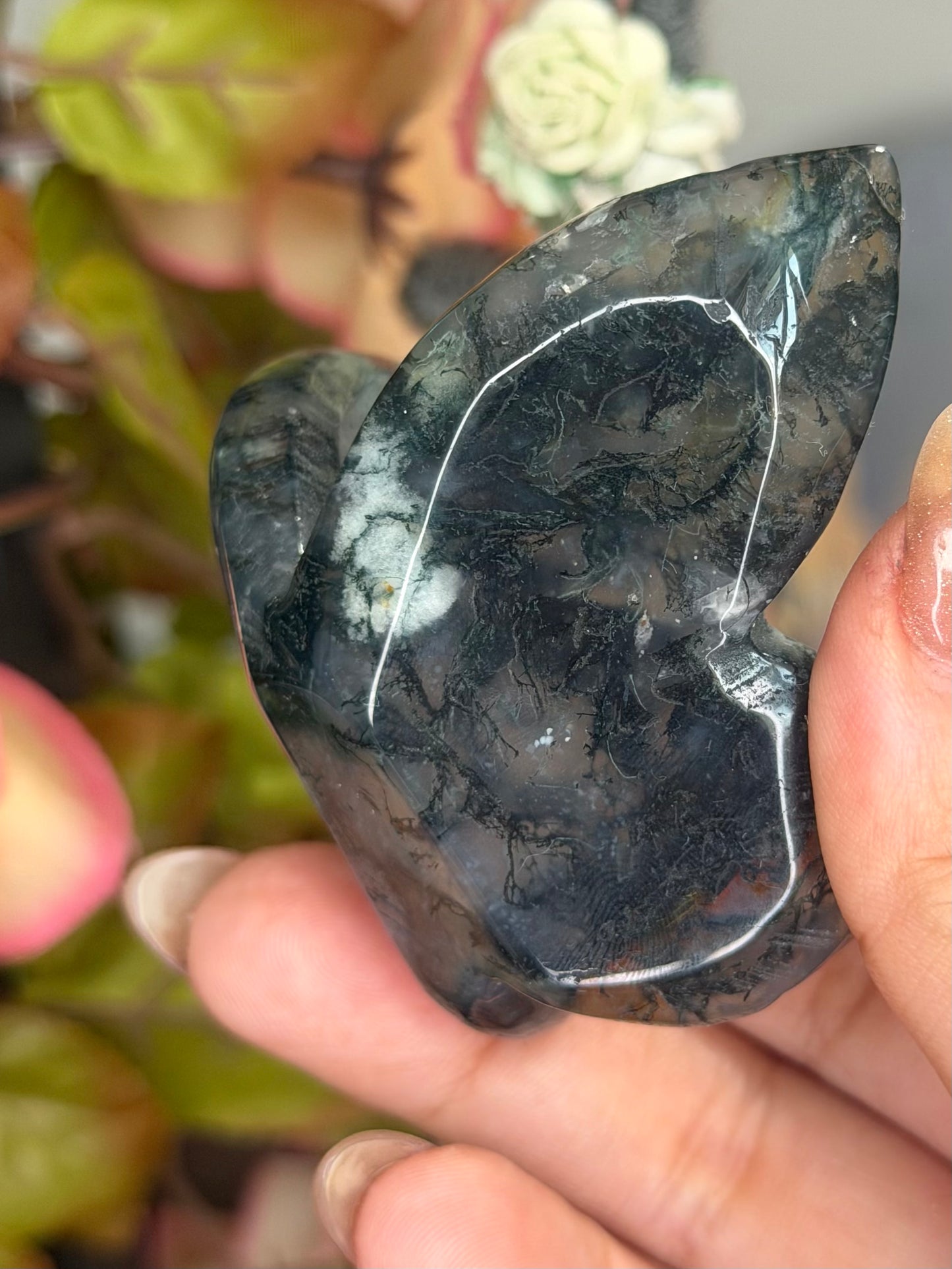 Moss Agate Butterfly |  69g