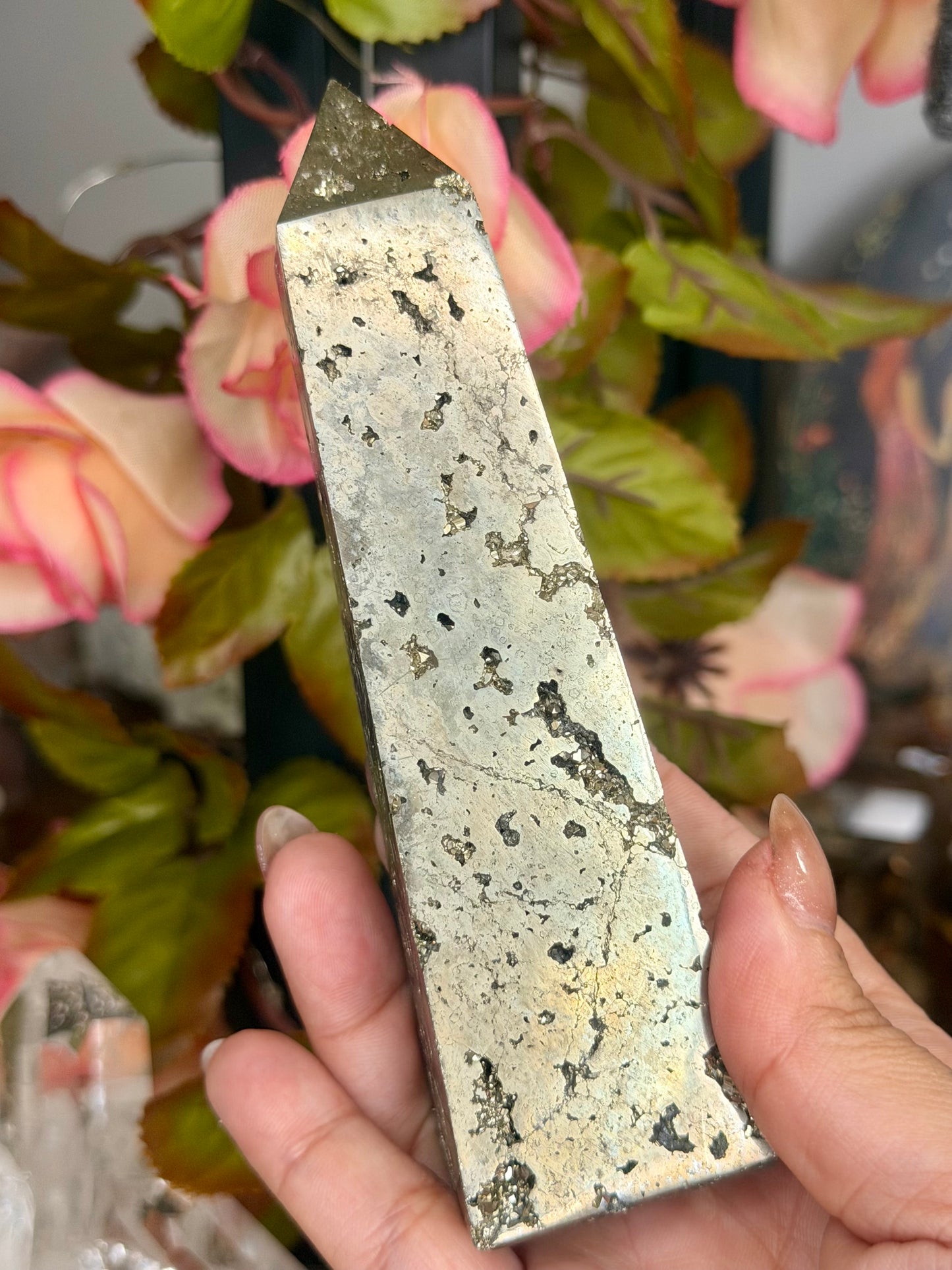 High Quality Pyrite Tower  | 375g